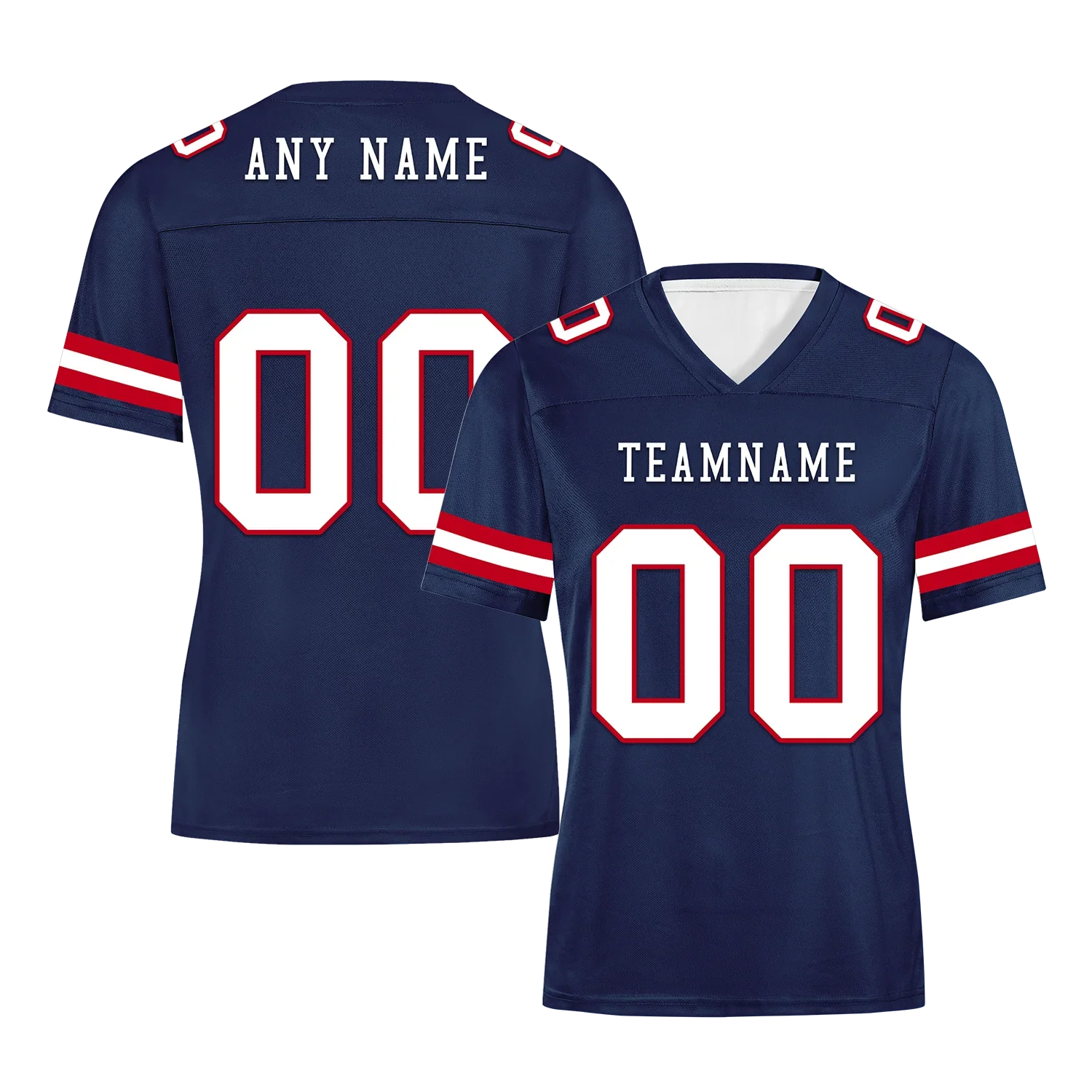 Custom Blue Classic Style Personalized Authentic Football Jersey FBJ02-bd0a70b0 - Coolcustomize