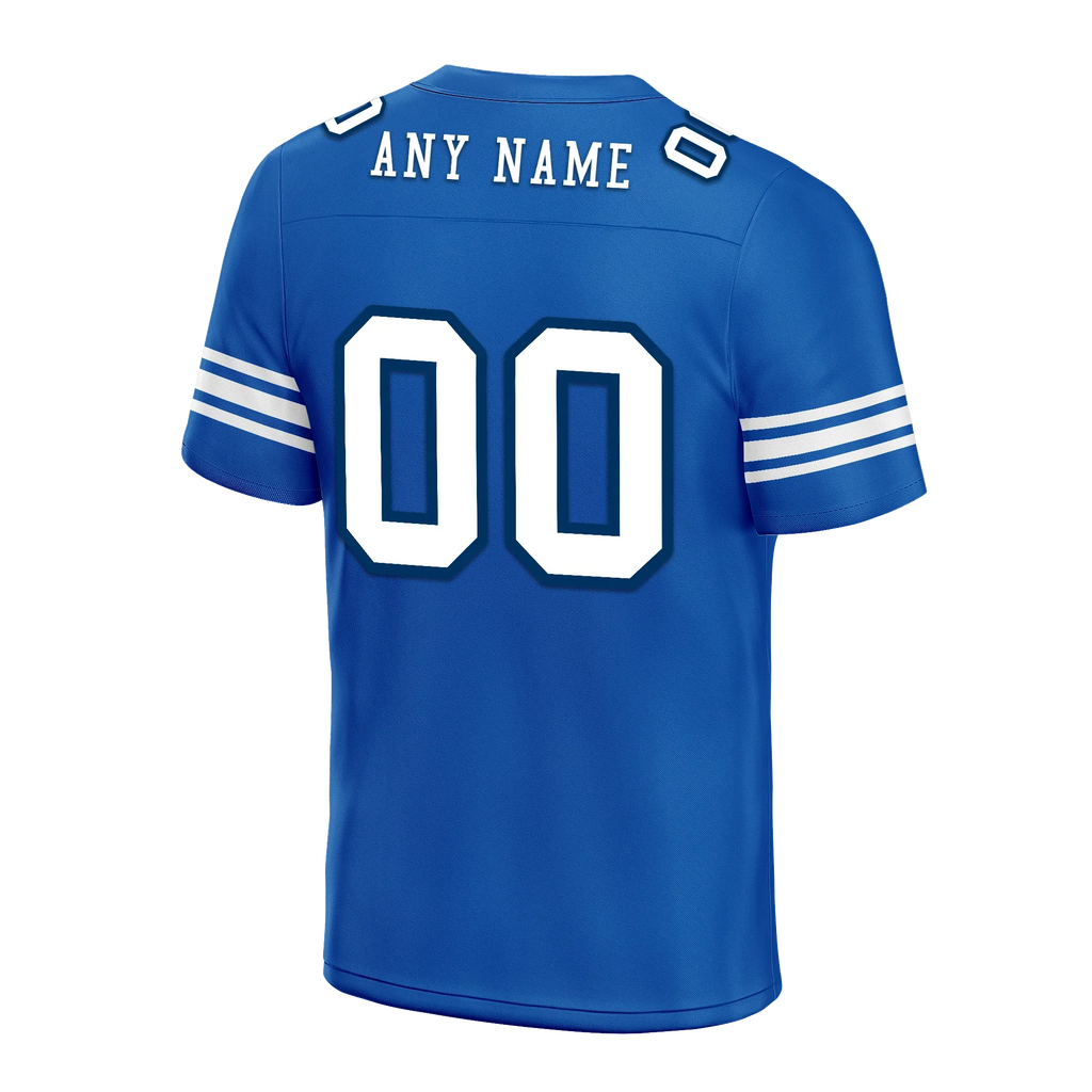 Custom Blue Classic Style Personalized Authentic Football Jersey FBJ02-bd0a700f - Coolcustomize