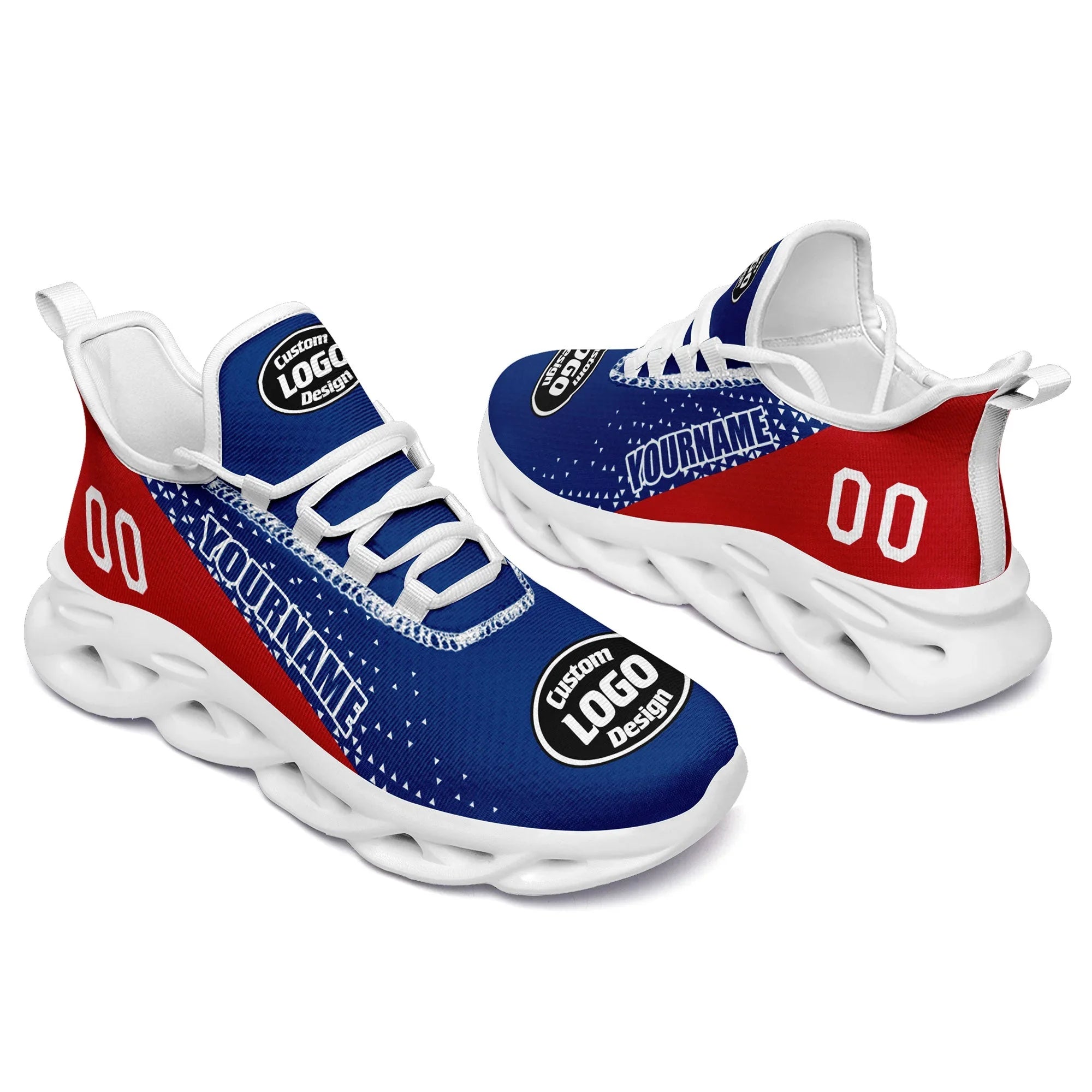 Custom Blue Red Jersey MaxSoul Shoes and Hat Combo Offer Personalized ZH-D0b009b-b - Coolcustomize