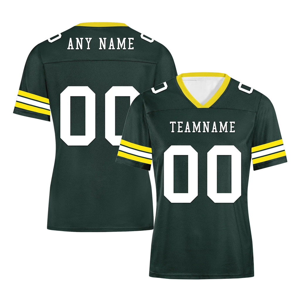 Custom Green Classic Style Personalized Authentic Football Jersey FBJ02-bd0a7007 - Coolcustomize