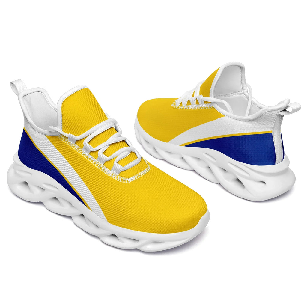 Custom Yellow Blue Jersey MaxSoul Shoes and Hat Combo Offer Personalized ZH-bd0b007e-aa - Coolcustomize