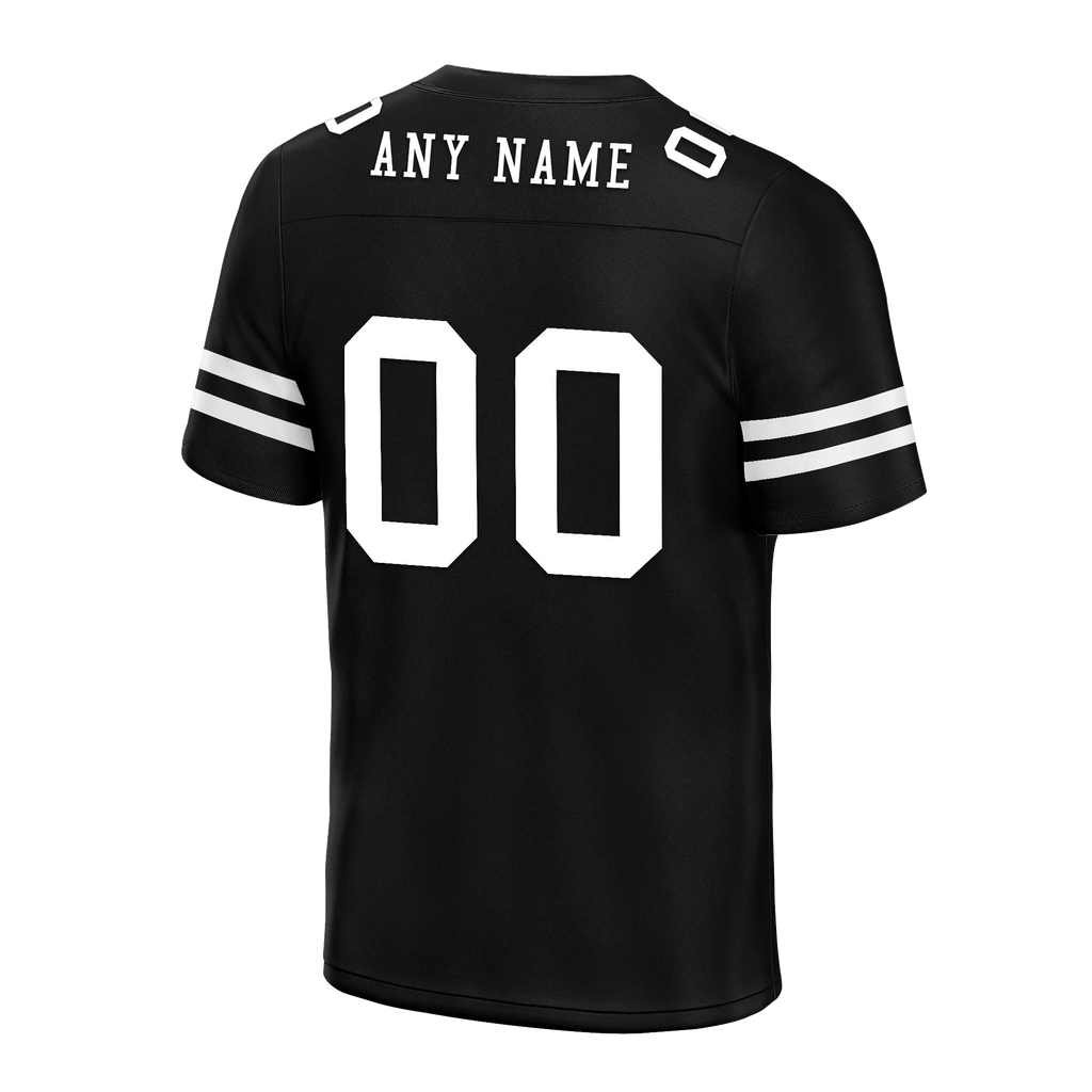 Custom Black Classic Style Personalized Authentic Football Jersey FBJ02-bd0a70bc - Coolcustomize