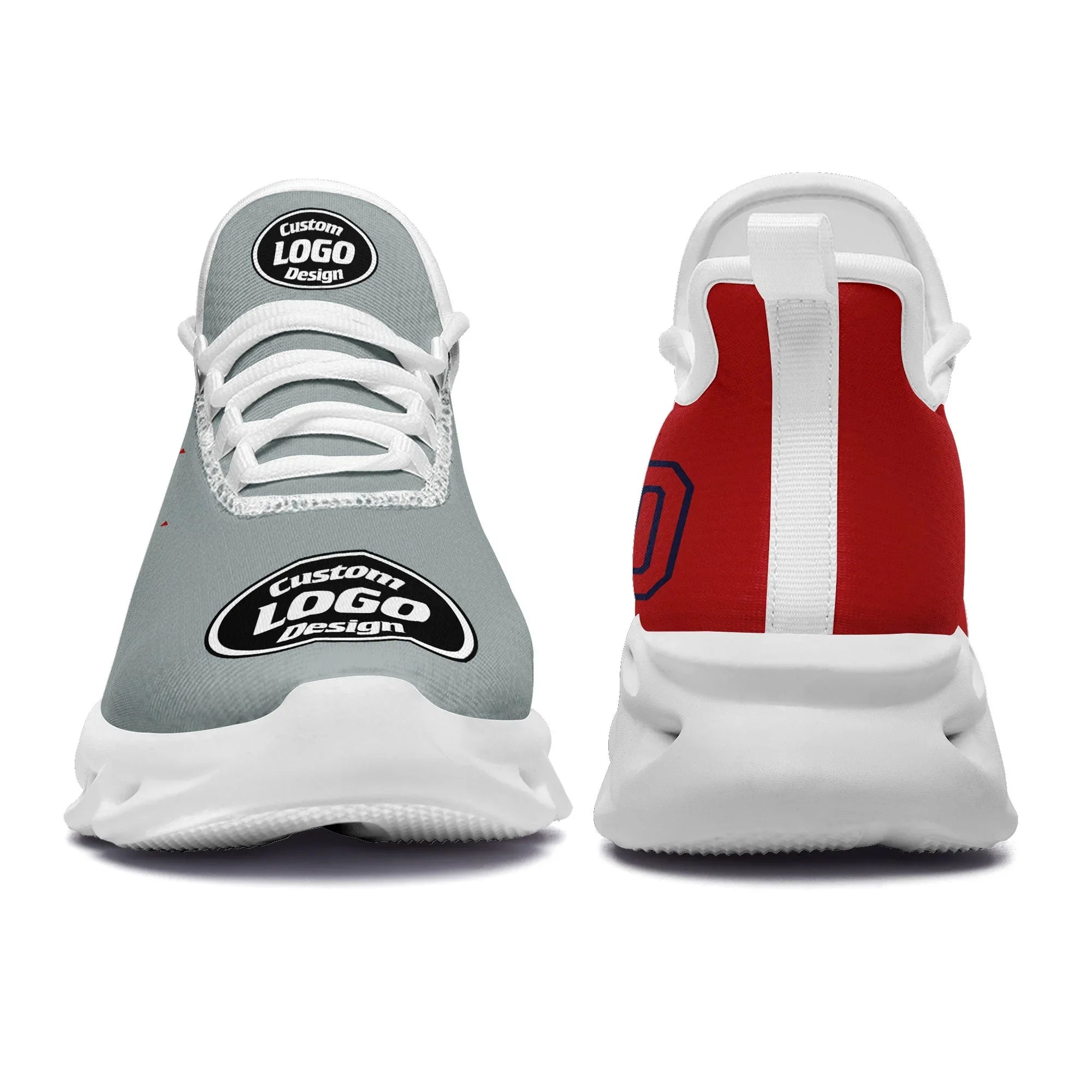 Custom Grey Red Jersey MaxSoul Shoes and Hat Combo Offer Personalized ZH-D0b0088-b - Coolcustomize
