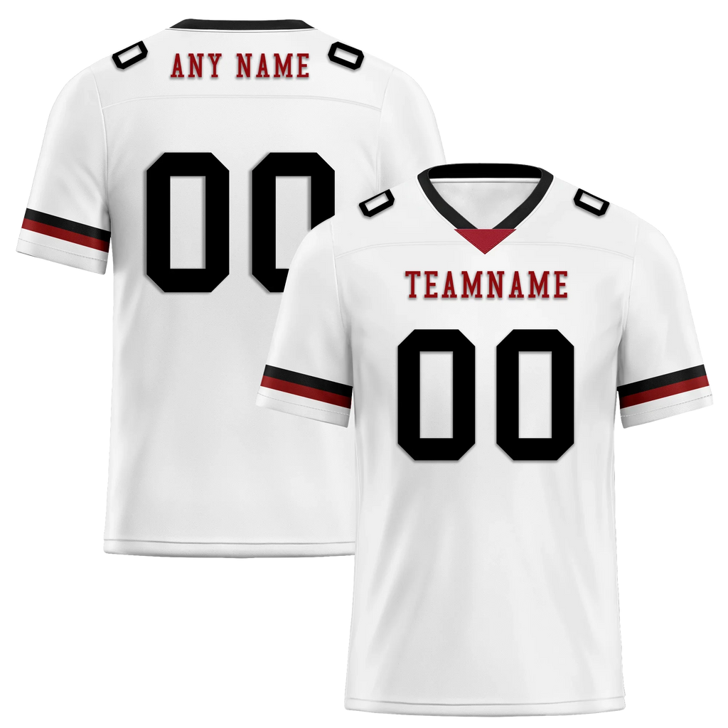 Custom White Black Classic Style Personalized Authentic Football Jersey FBJ02-bd0a700b - Coolcustomize