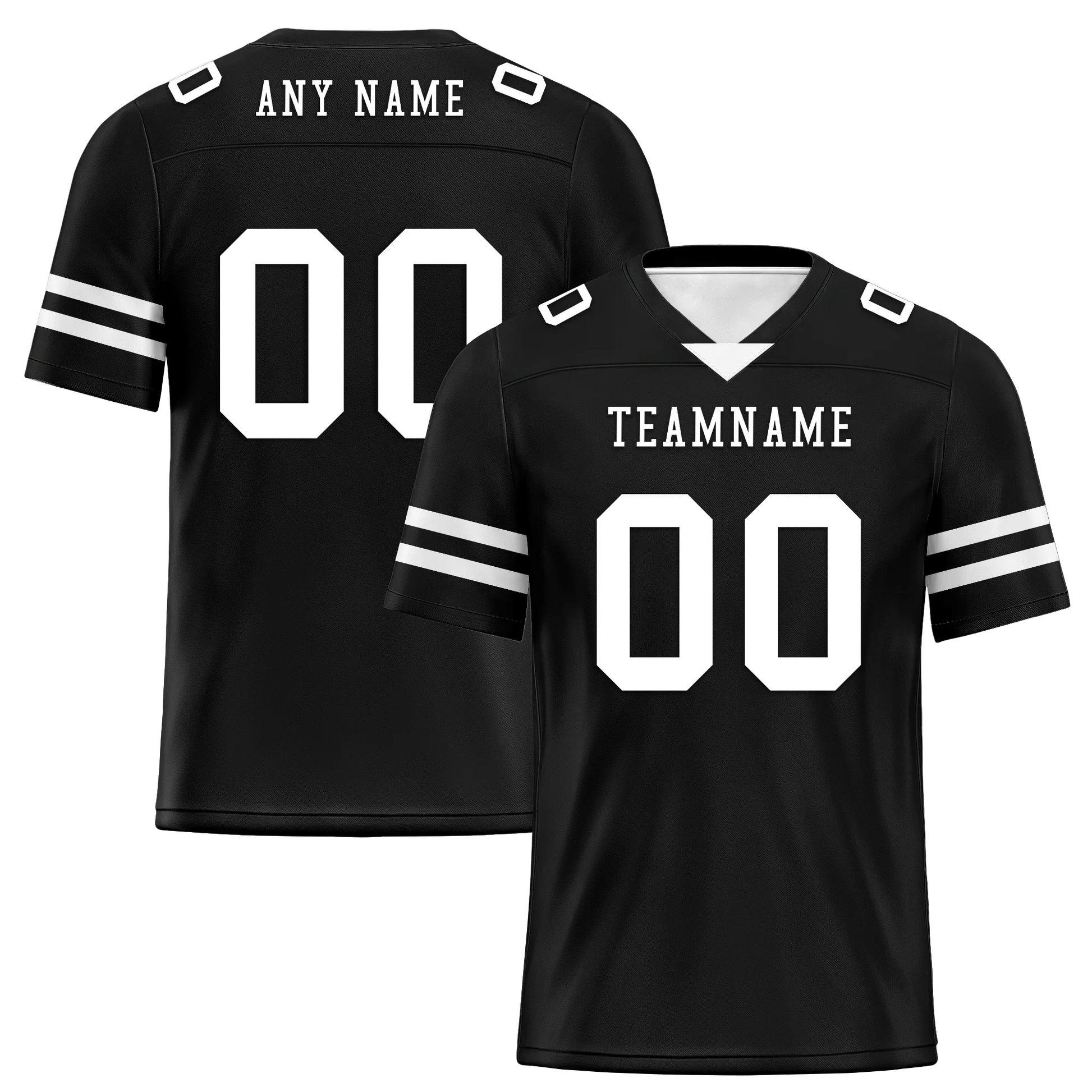 Custom Black Classic Style Personalized Authentic Football Jersey FBJ02-bd0a70bc - Coolcustomize