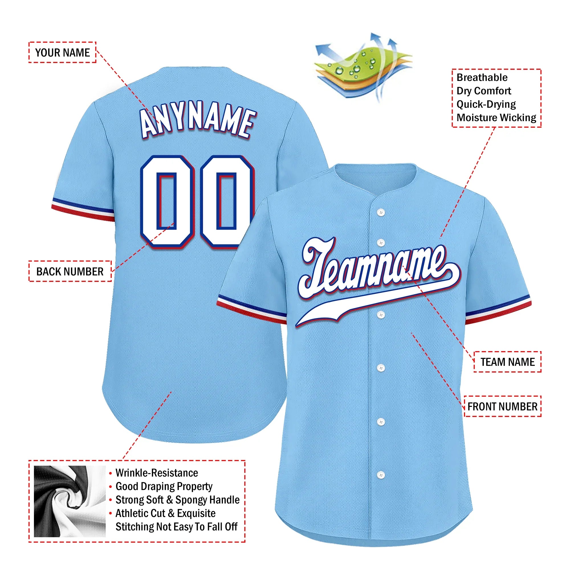 Custom Cyan Classic Style White Personalized Authentic Baseball Jersey BSBJ01-bd0fabd - Coolcustomize