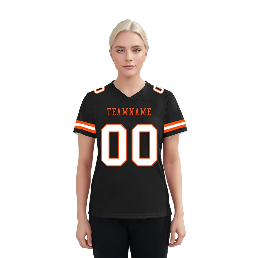 Custom Black Classic Style Personalized Authentic Football Jersey FBJ02-bd0a70c0 - Coolcustomize