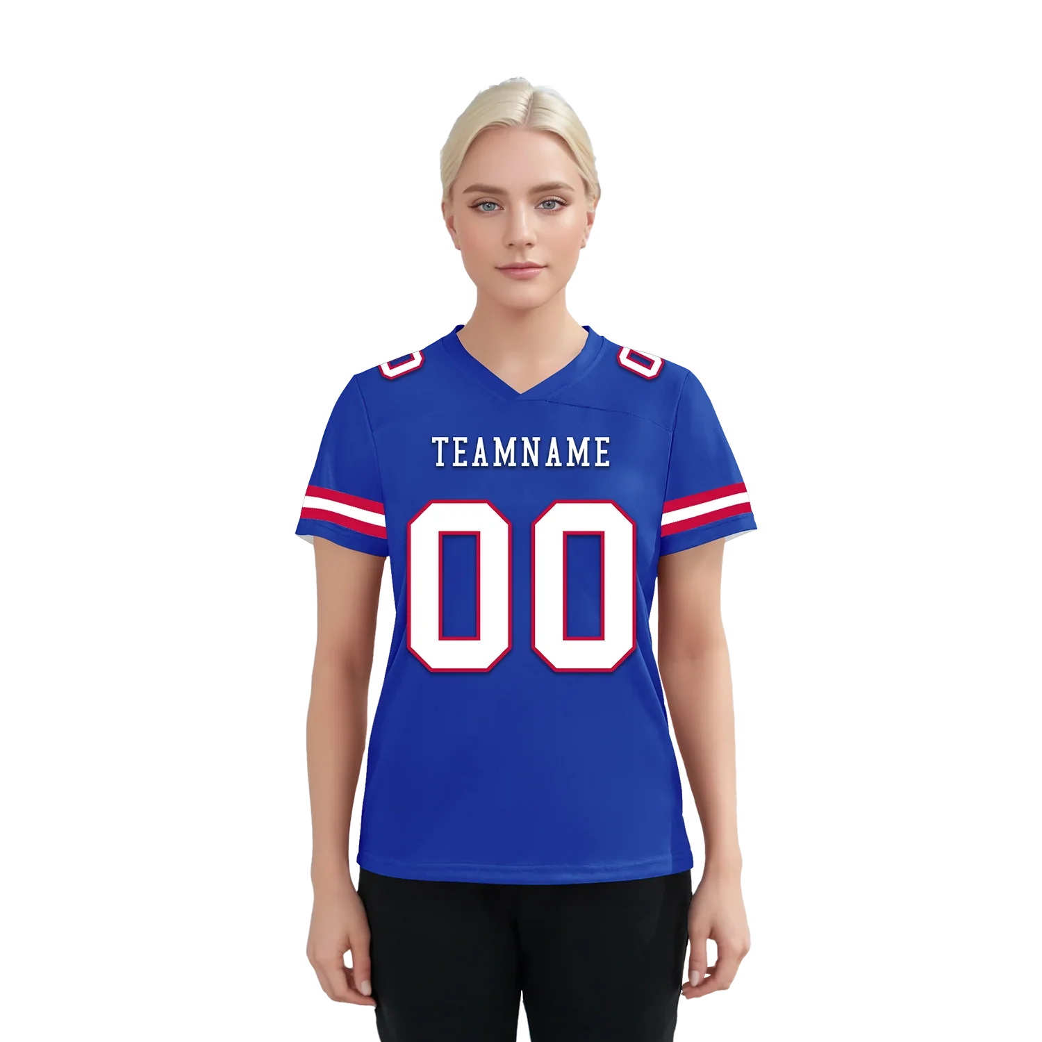 Custom Blue Classic Style Personalized Authentic Football Jersey FBJ02-bd0a70ca - Coolcustomize