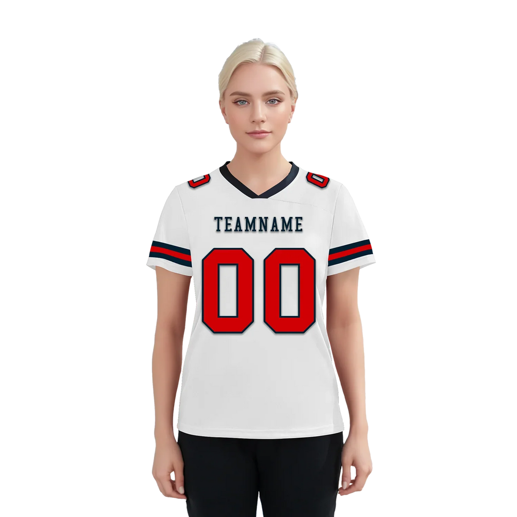 Custom White Classic Style Personalized Authentic Football Jersey FBJ02-bd0a70b7 - Coolcustomize