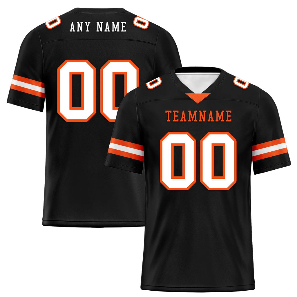 Custom Black Classic Style Personalized Authentic Football Jersey FBJ02-bd0a70c0 - Coolcustomize