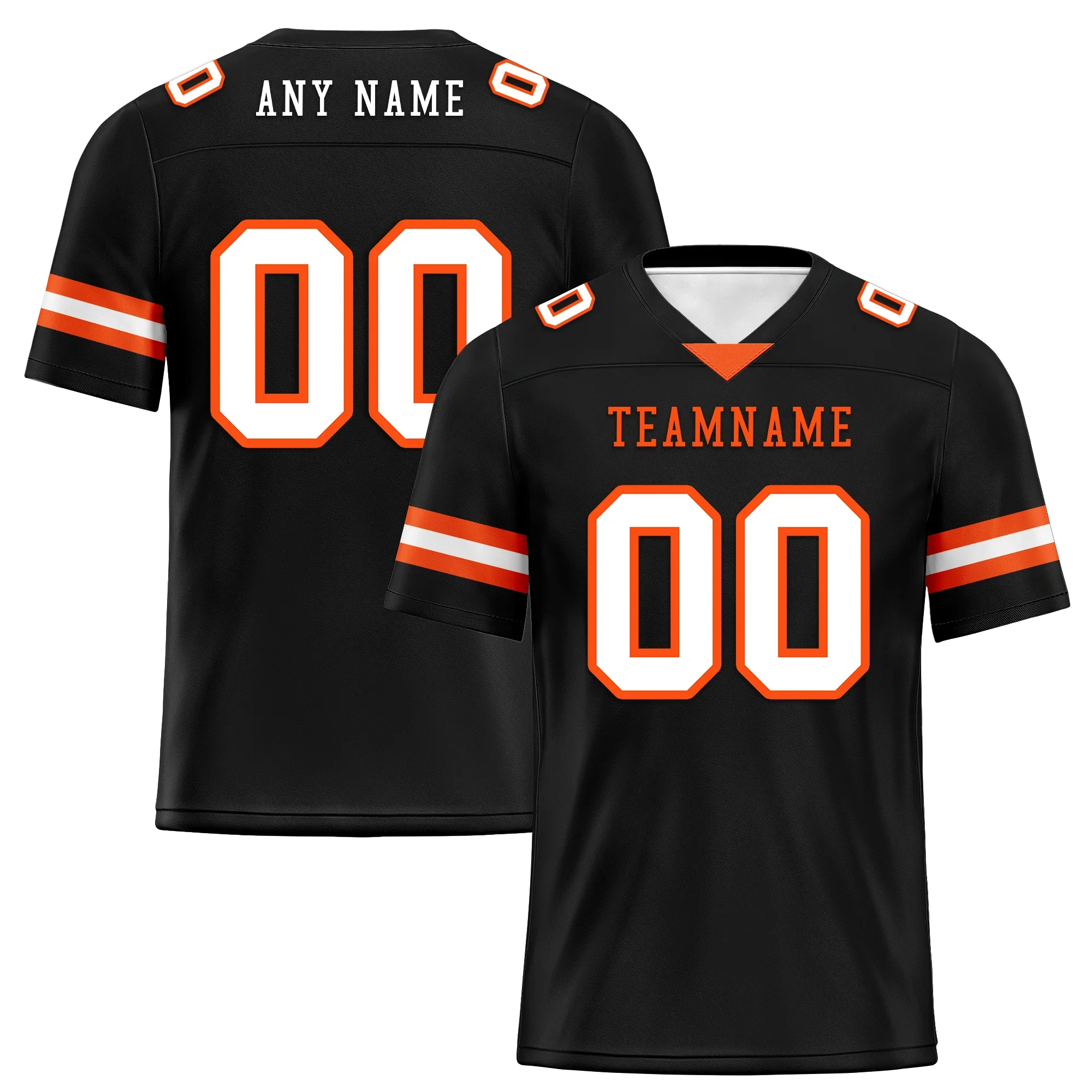Custom Black Classic Style Personalized Authentic Football Jersey FBJ02-bd0a70c0 - Coolcustomize