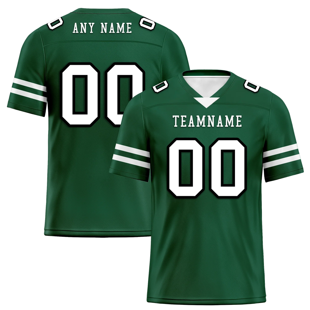 Custom Green Classic Style Personalized Authentic Football Jersey FBJ02-bd0a70a9 - Coolcustomize