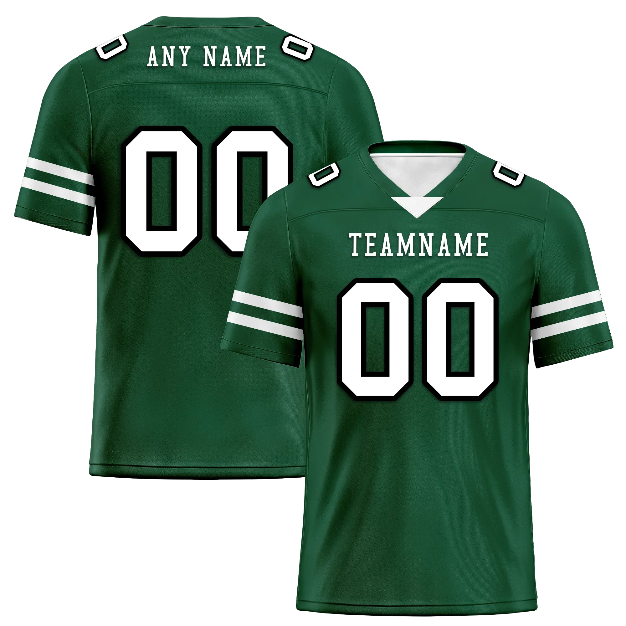 Custom Green Classic Style Personalized Authentic Football Jersey FBJ02-bd0a70a9 - Coolcustomize