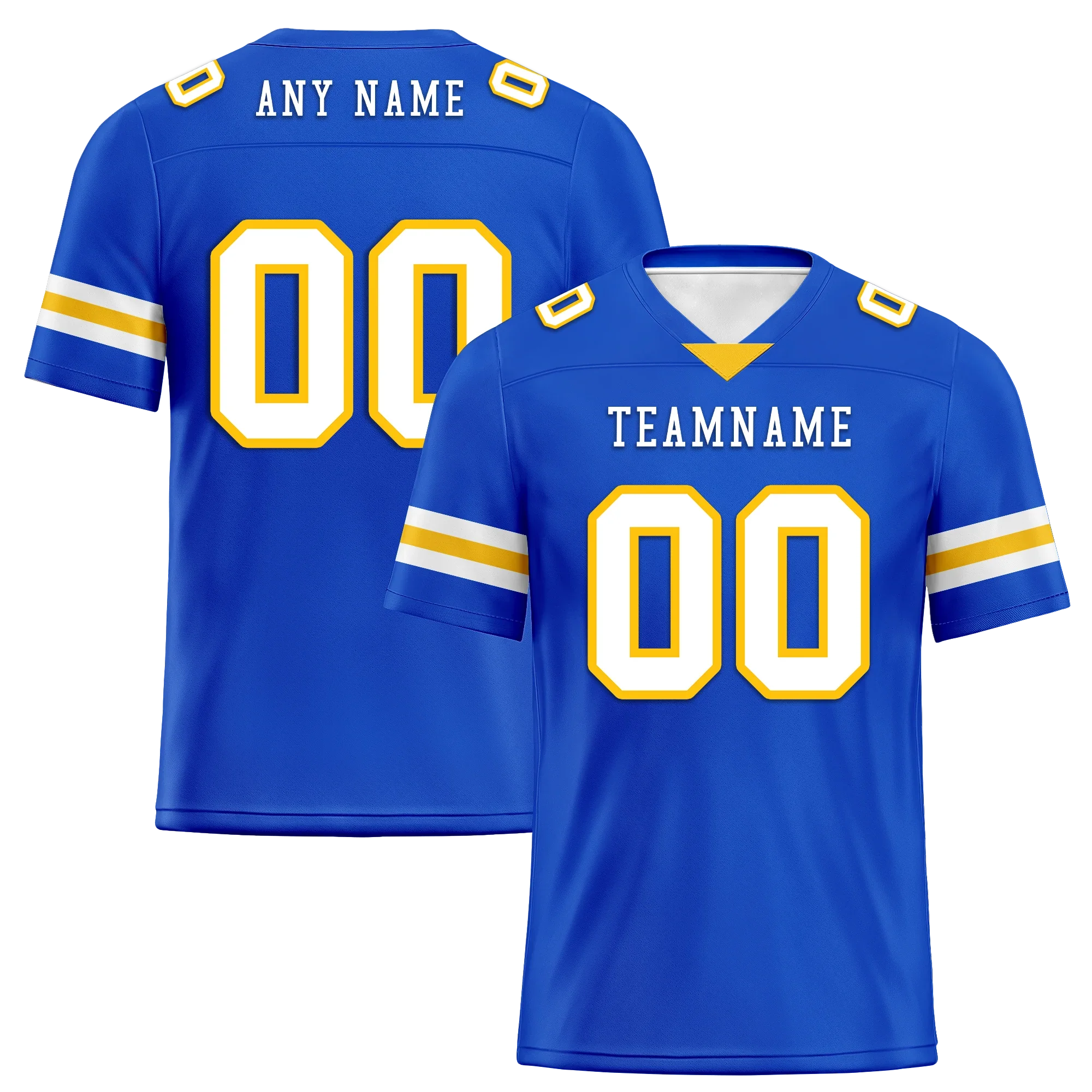 Custom Blue Classic Style Personalized Authentic Football Jersey FBJ02-bd0a70bb - Coolcustomize