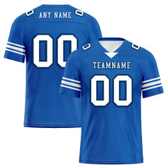 Custom Blue Classic Style Personalized Authentic Football Jersey FBJ02-bd0a700f