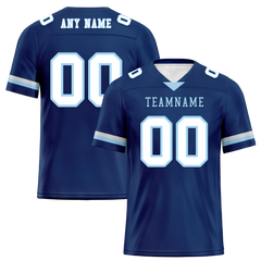 Custom Blue Classic Style Personalized Authentic Football Jersey FBJ02-bd0a70a7