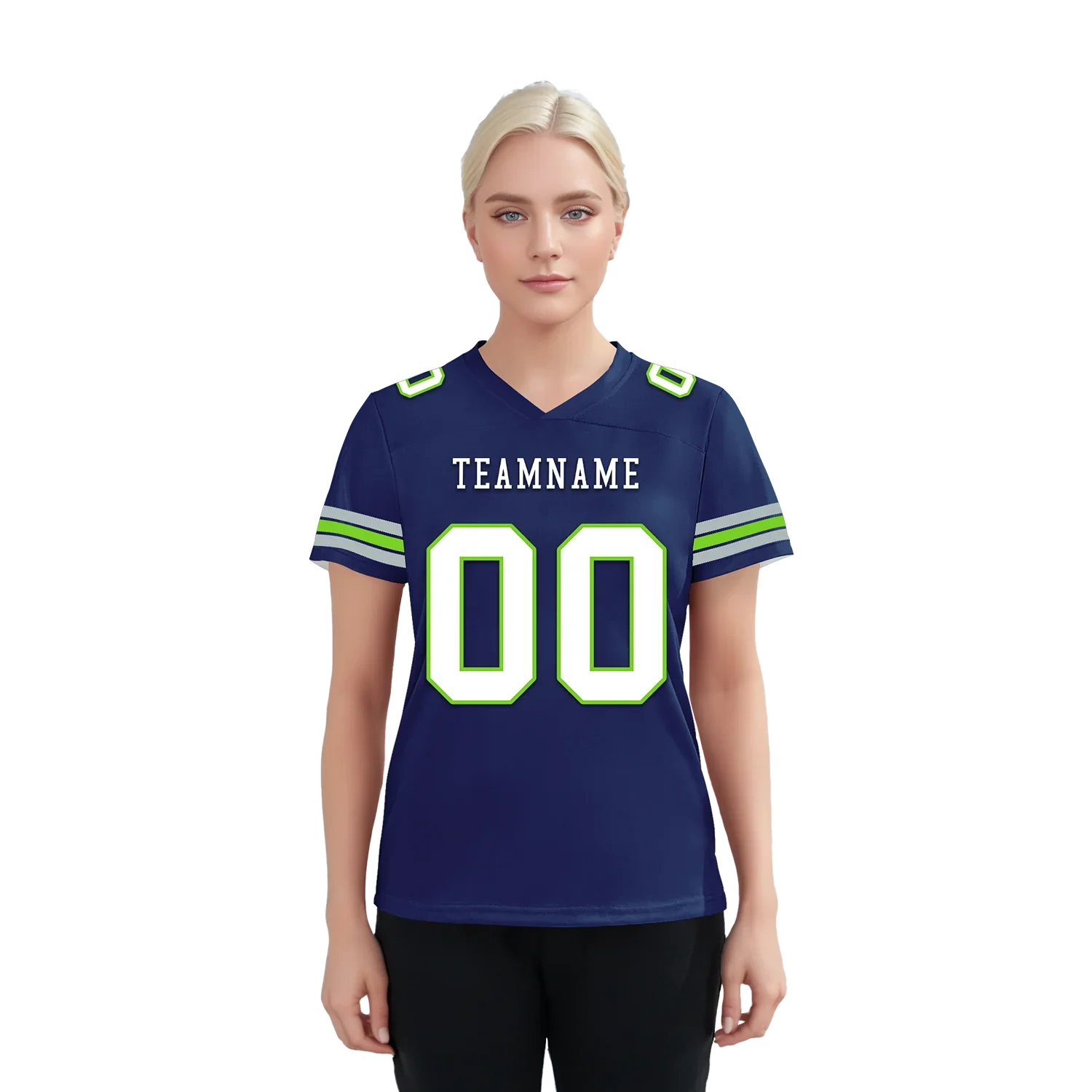 Custom Blue Classic Style Personalized Authentic Football Jersey FBJ02-bd0a70ad - Coolcustomize