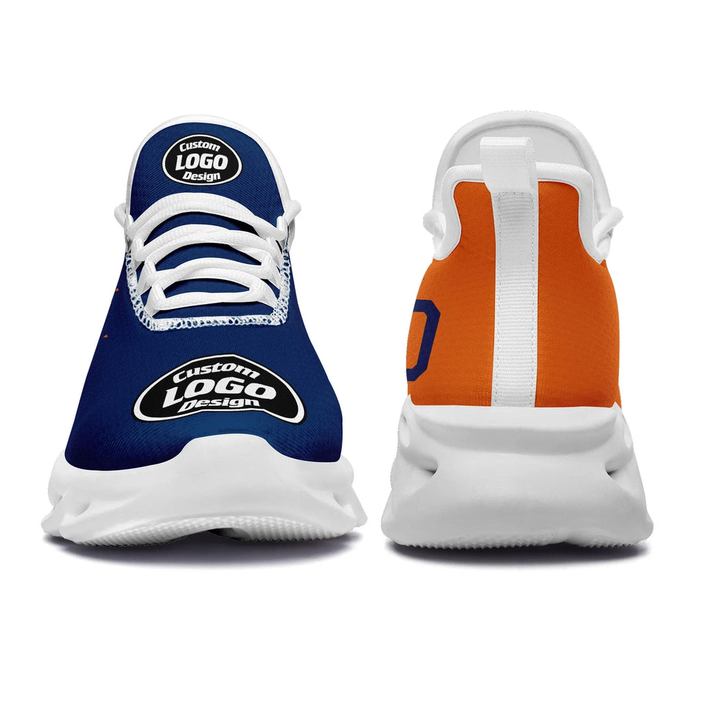 Custom Blue Orange Jersey MaxSoul Shoes and Hat Combo Offer Personalized ZH-D0b0090-c - Coolcustomize