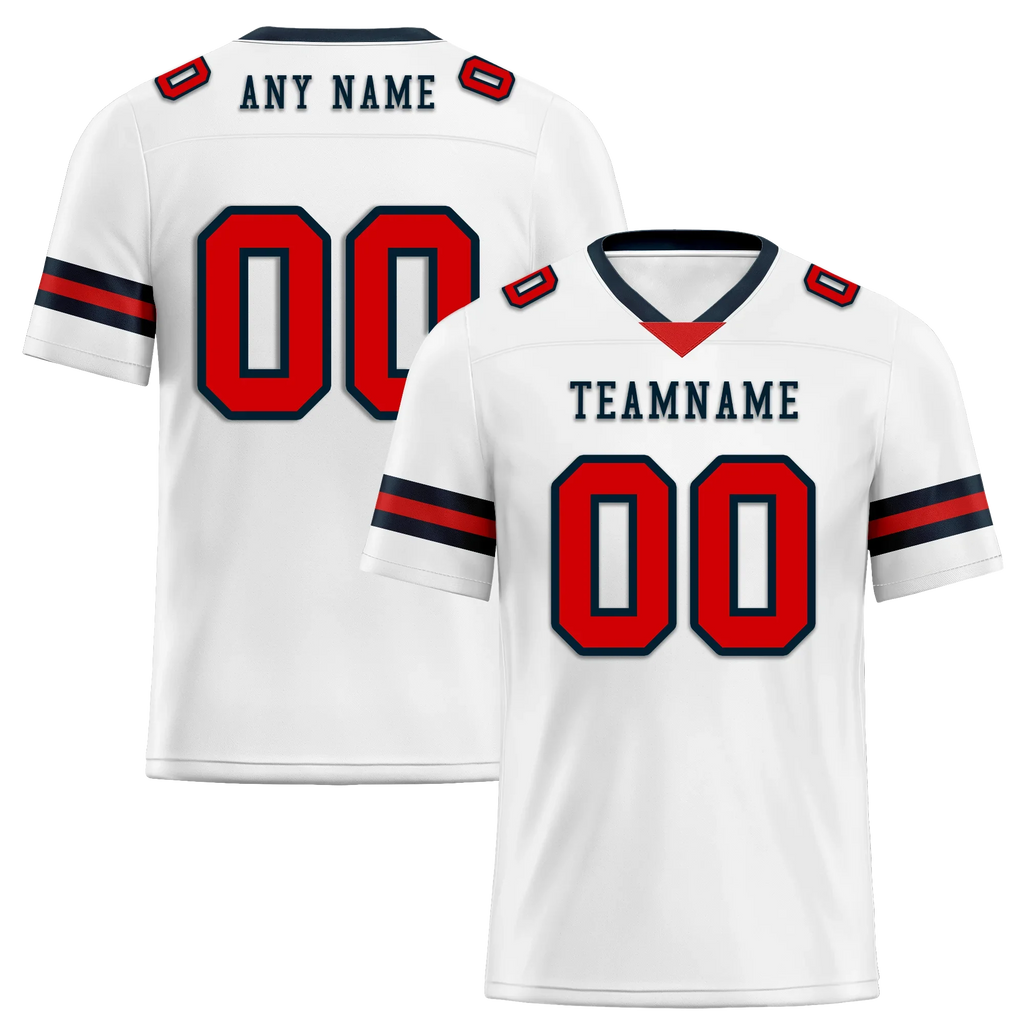 Custom White Classic Style Personalized Authentic Football Jersey FBJ02-bd0a70b7 - Coolcustomize