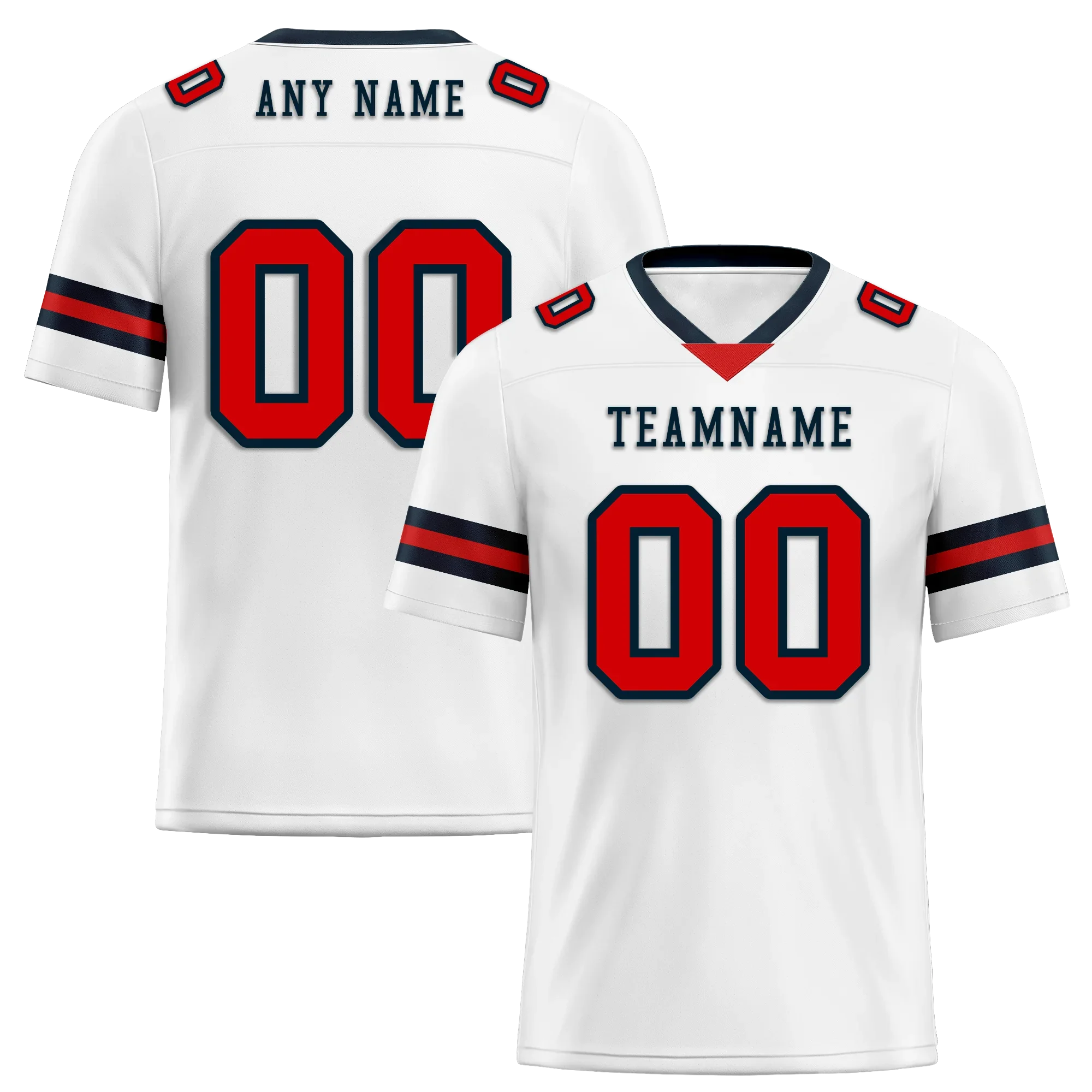 Custom White Classic Style Personalized Authentic Football Jersey FBJ02-bd0a70b7 - Coolcustomize