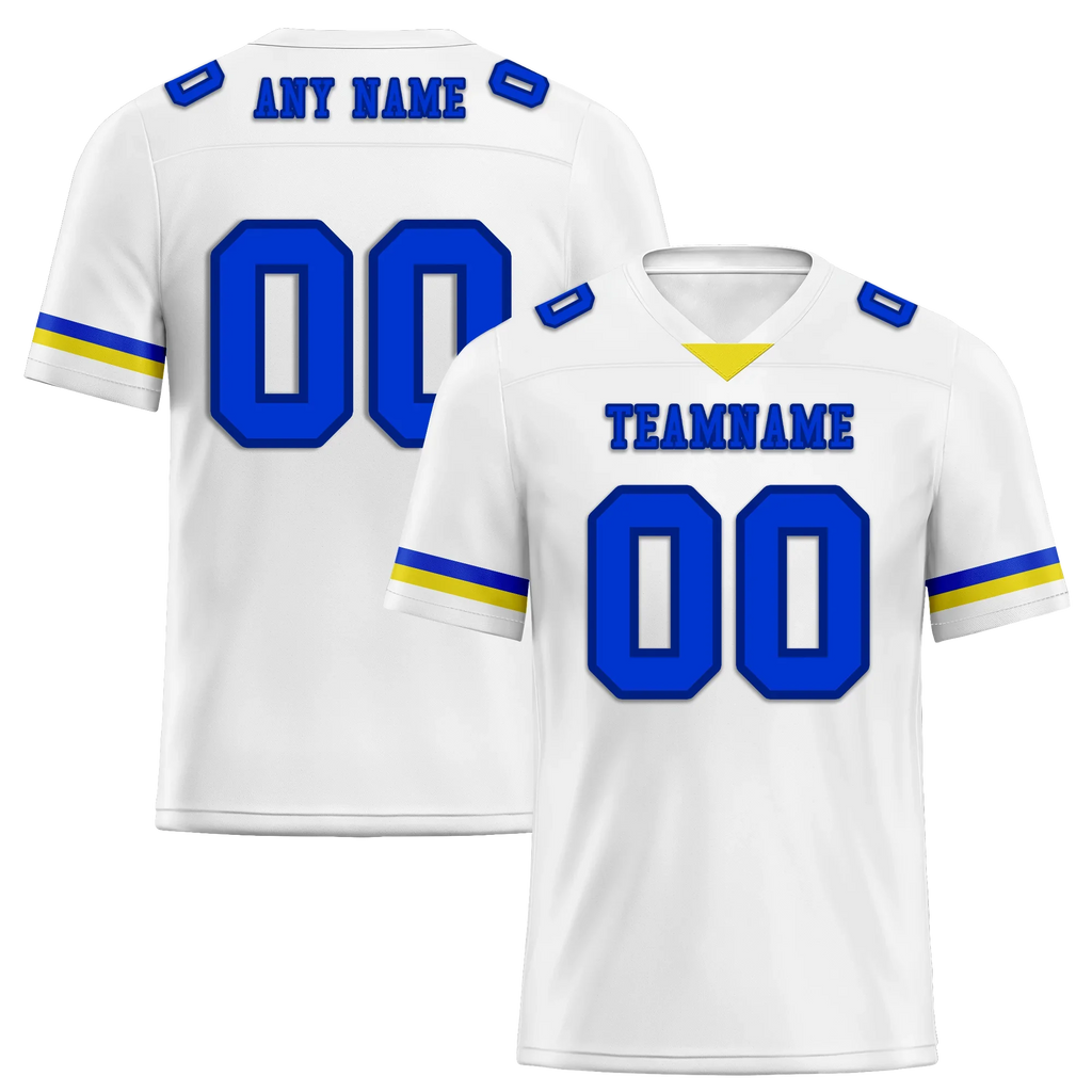 Custom White Classic Style Personalized Authentic Football Jersey FBJ02-bd0a7008 - Coolcustomize