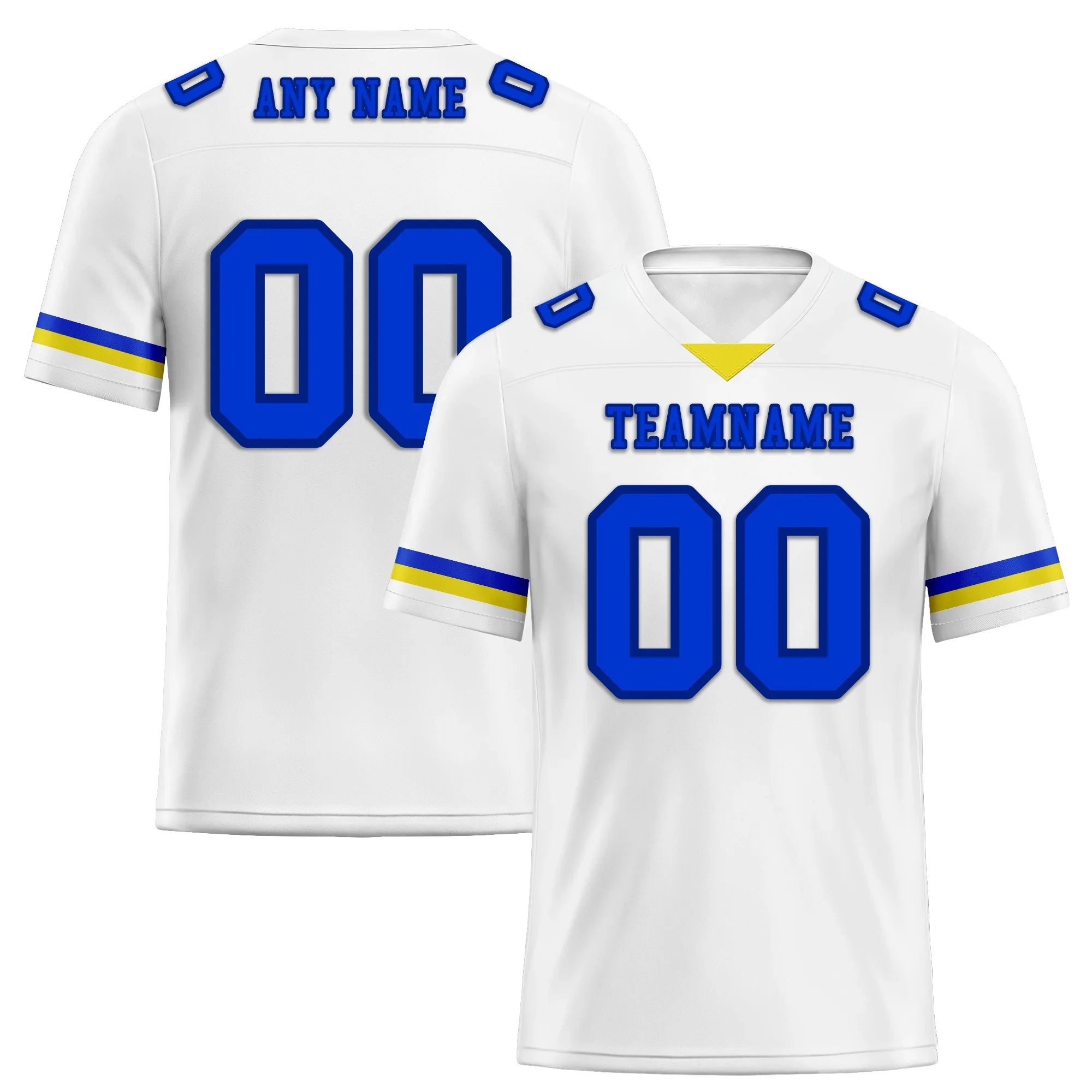 Custom White Classic Style Personalized Authentic Football Jersey FBJ02-bd0a7008 - Coolcustomize