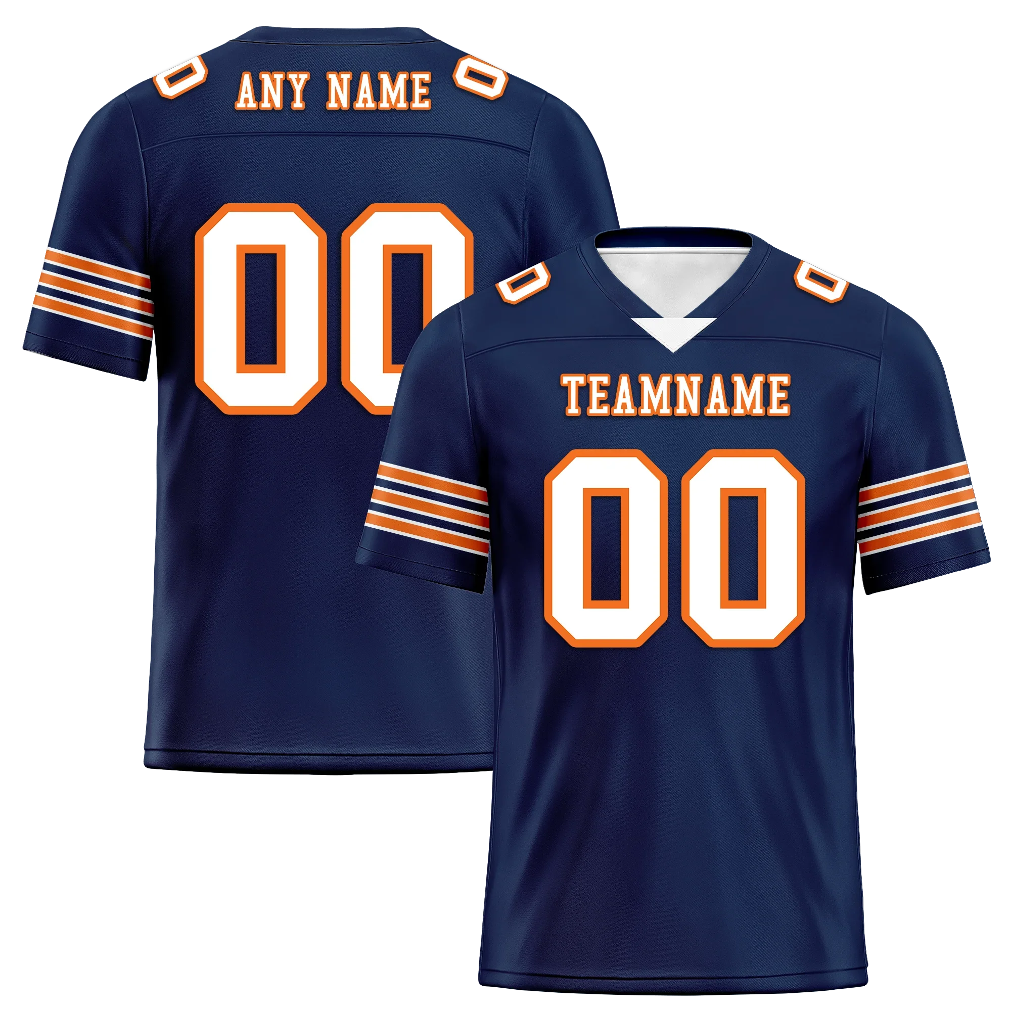 Custom Blue White Classic Style Personalized Authentic Football Jersey FBJ02-bd0a700d - Coolcustomize