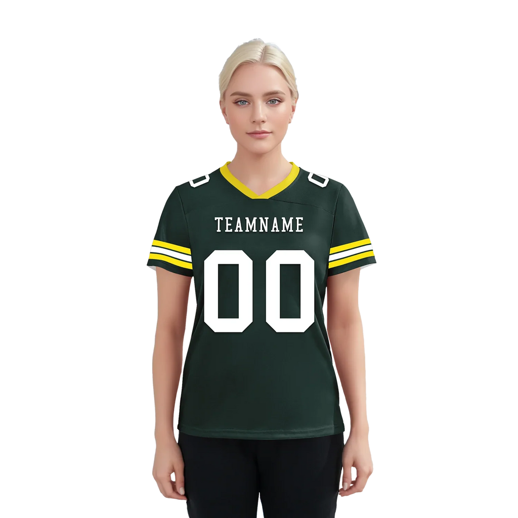 Custom Green Classic Style Personalized Authentic Football Jersey FBJ02-bd0a7007 - Coolcustomize