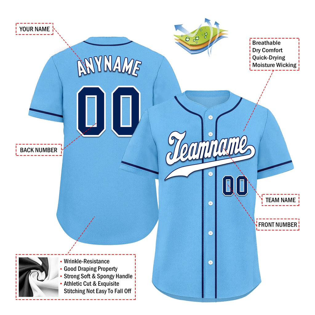 Custom Aqua Classic Style White Personalized Authentic Baseball Jersey BSBJ01-bd0fa0d - Coolcustomize