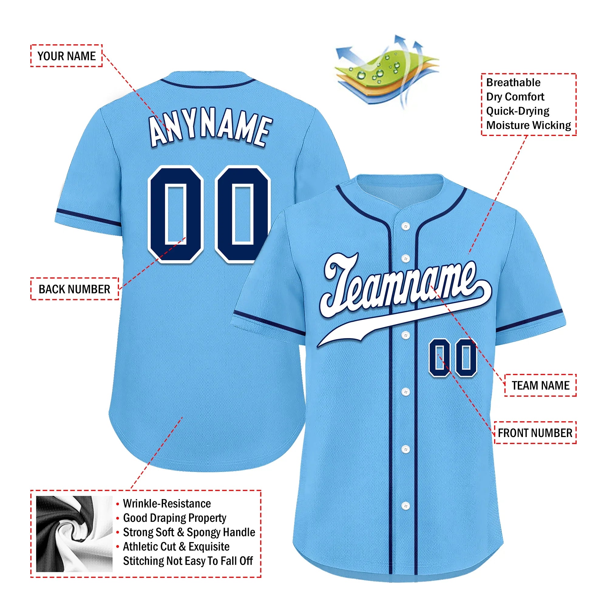 Custom Aqua Classic Style White Personalized Authentic Baseball Jersey BSBJ01-bd0fa0d - Coolcustomize