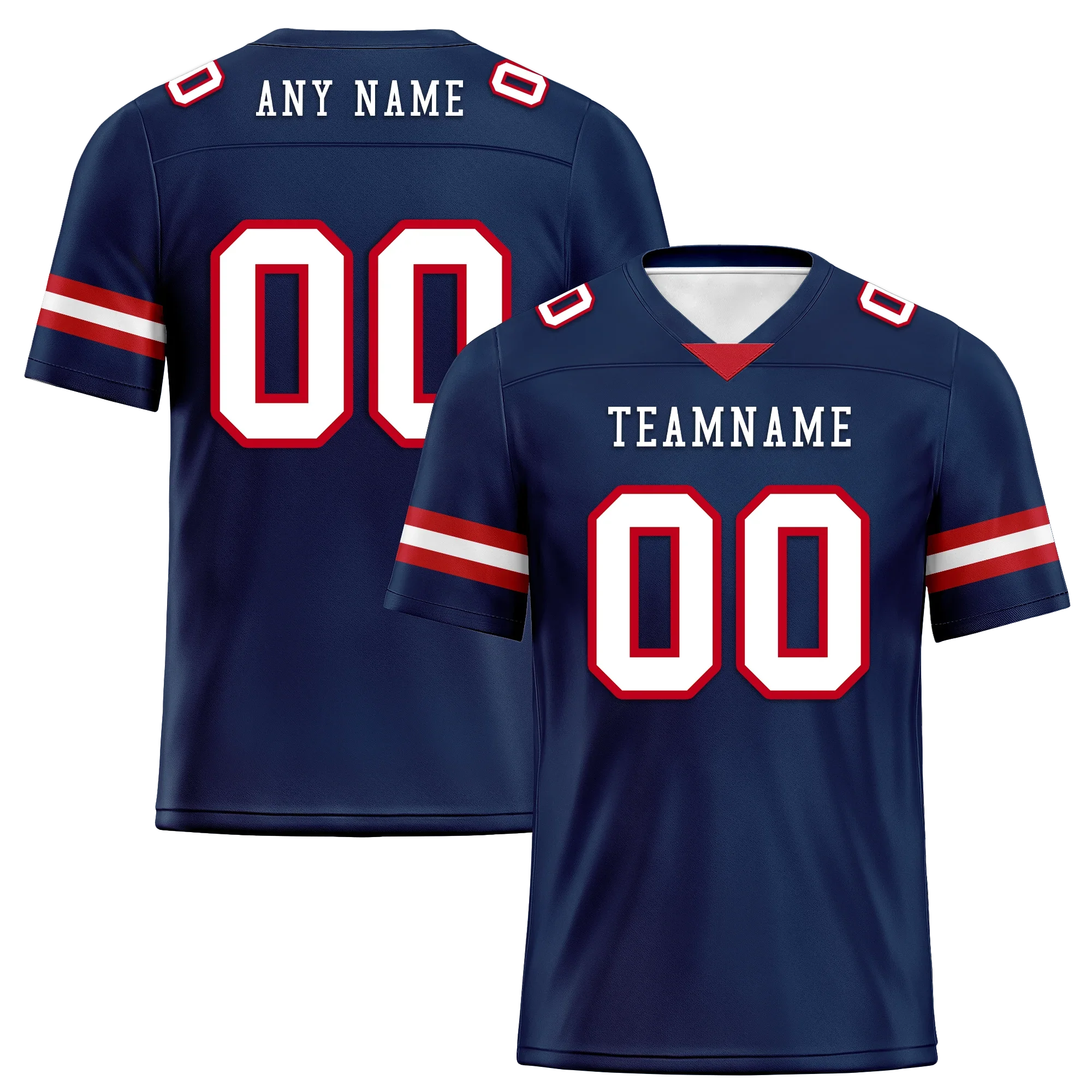 Custom Blue Classic Style Personalized Authentic Football Jersey FBJ02-bd0a70b0 - Coolcustomize