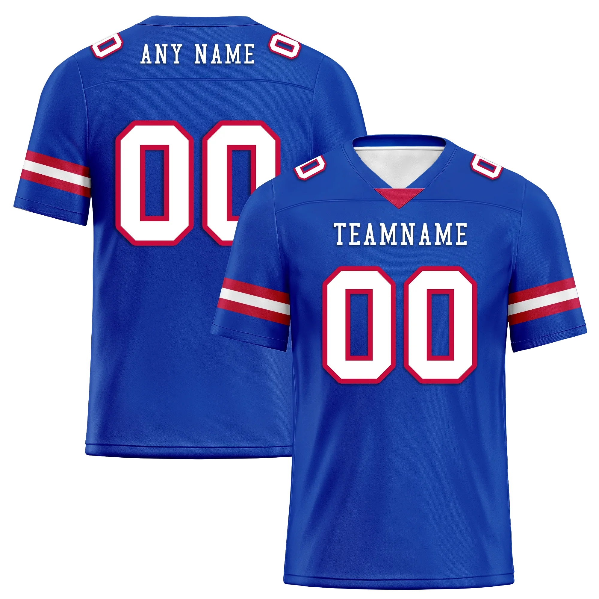 Custom Blue Classic Style Personalized Authentic Football Jersey FBJ02-bd0a70ca - Coolcustomize