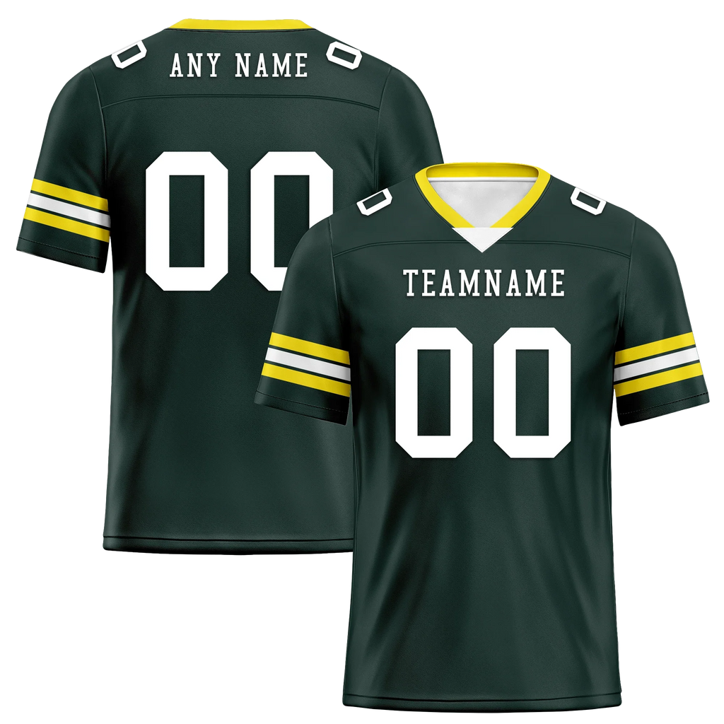 Custom Green Classic Style Personalized Authentic Football Jersey FBJ02-bd0a7007 - Coolcustomize