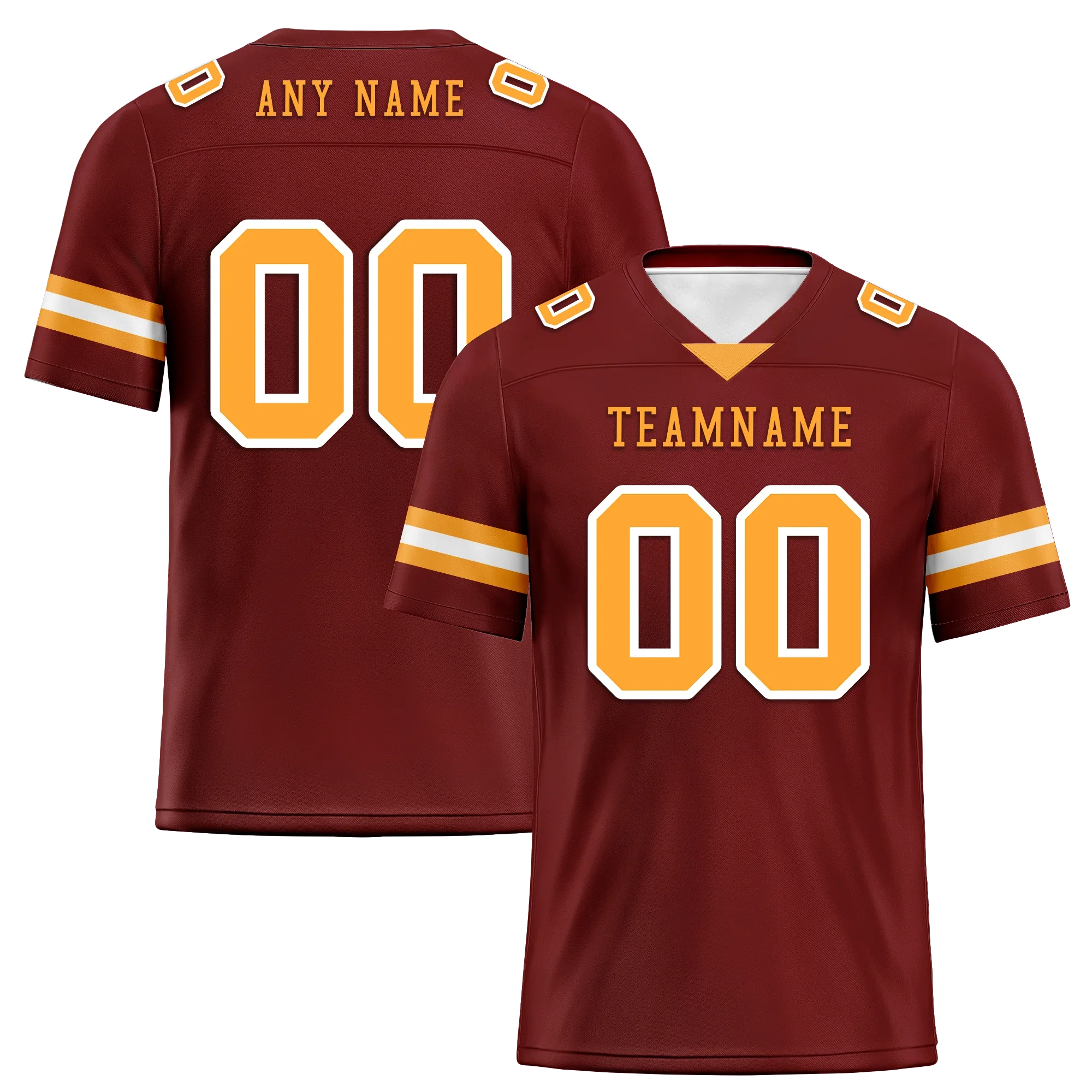 Custom Brown Classic Style Personalized Authentic Football Jersey FBJ02-bd0a70af - Coolcustomize