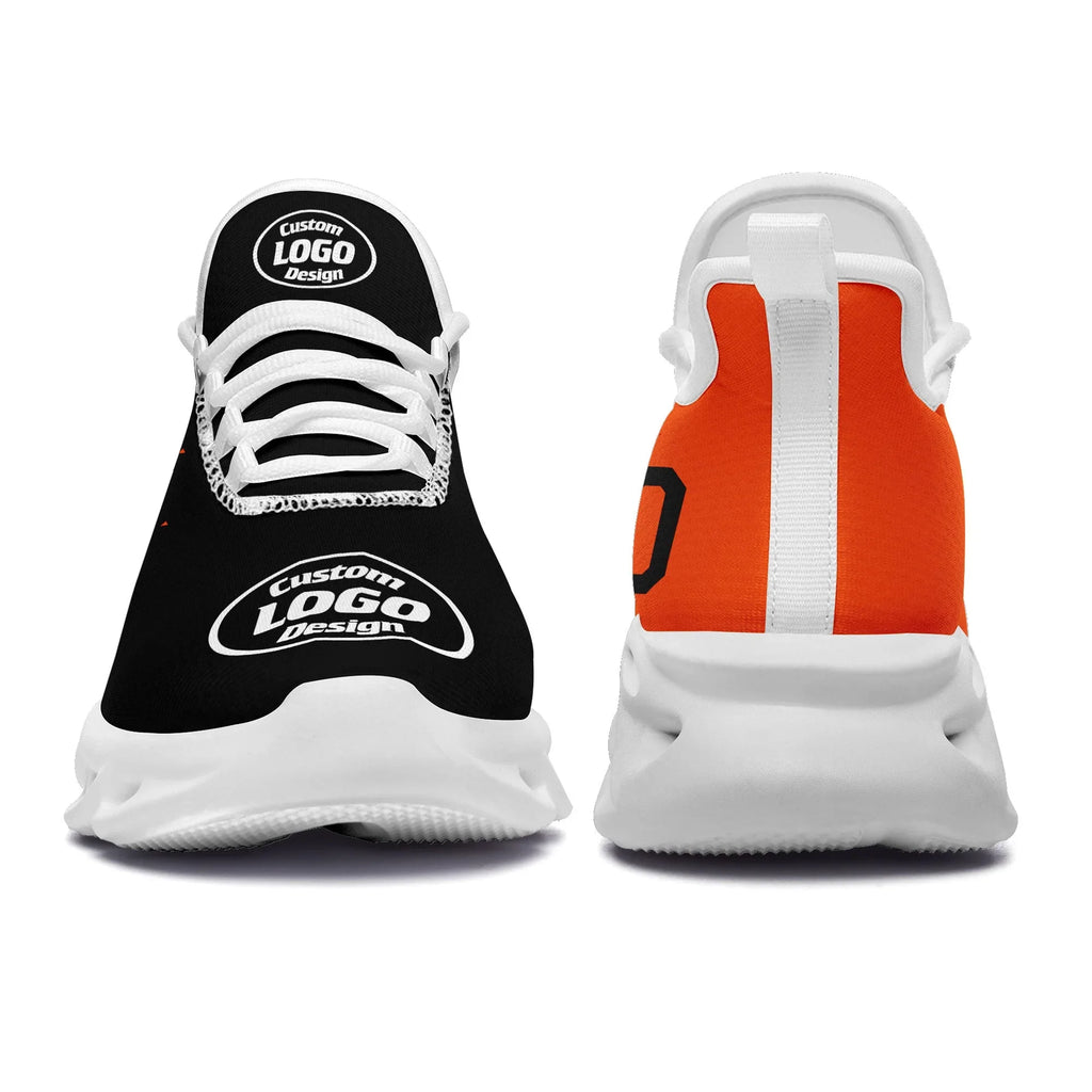 Custom Black Orange Jersey MaxSoul Shoes and Hat Combo Offer Personalized ZH-D0b0087-b - Coolcustomize