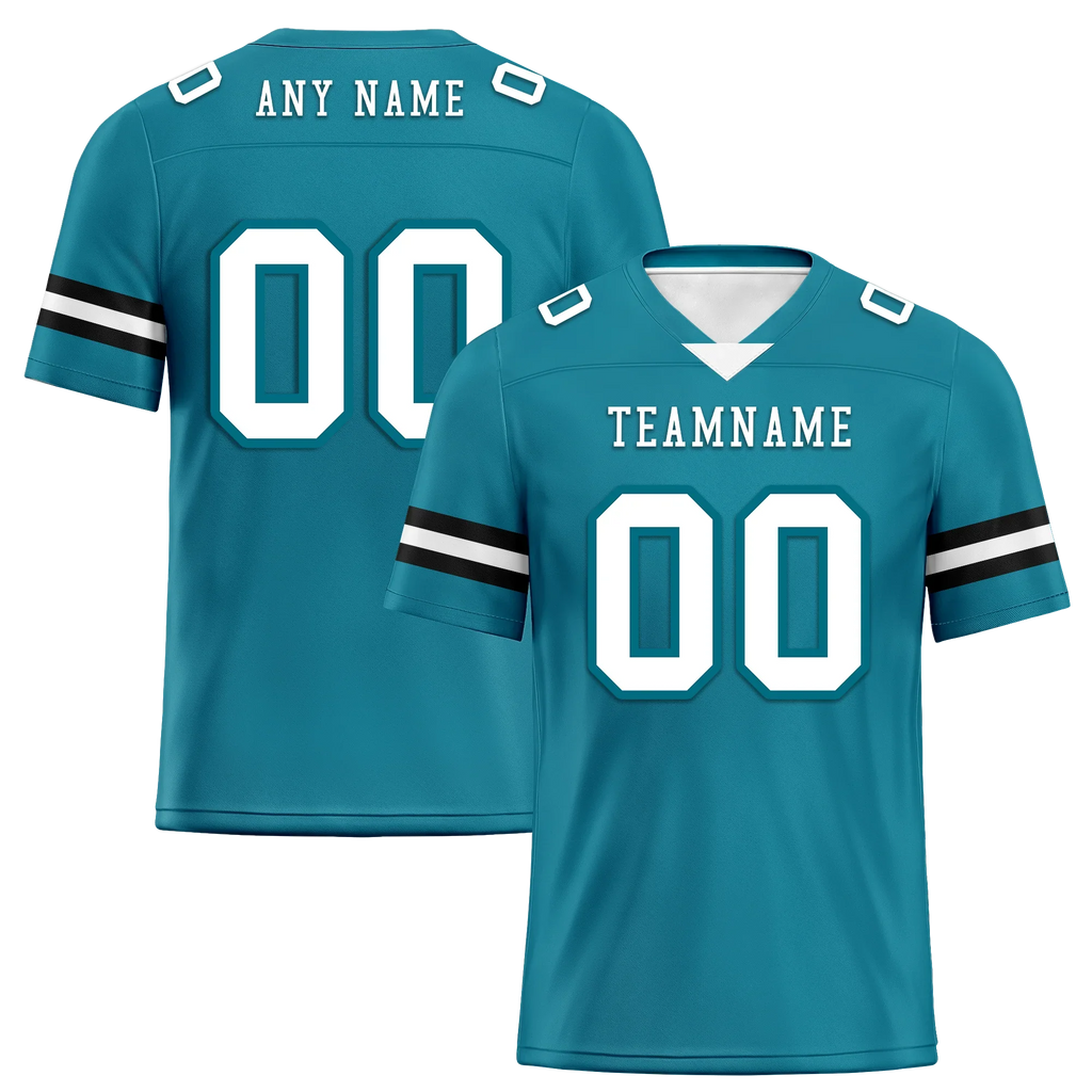 Custom Blue Classic Style Personalized Authentic Football Jersey FBJ02-bd0a70be - Coolcustomize