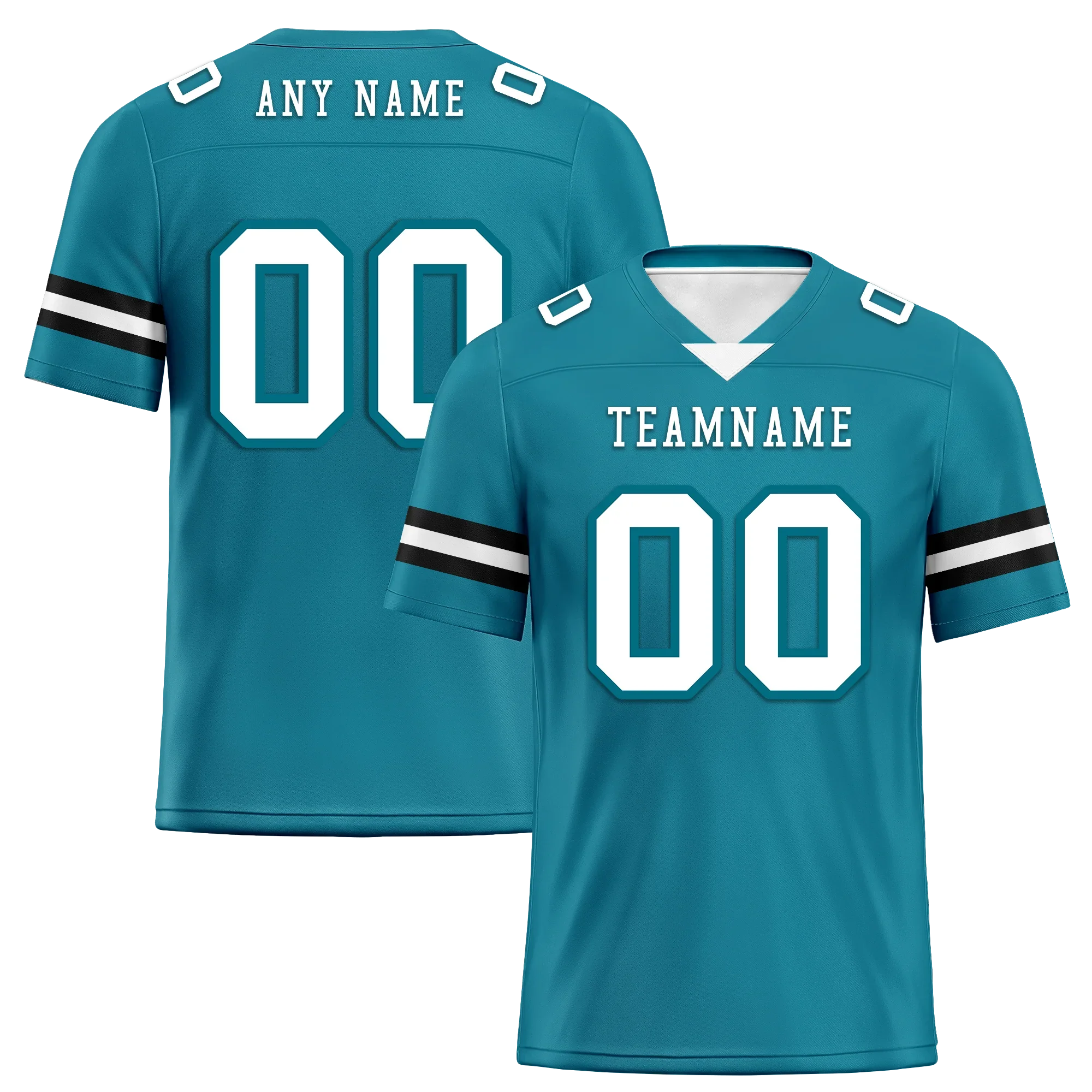 Custom Blue Classic Style Personalized Authentic Football Jersey FBJ02-bd0a70be - Coolcustomize