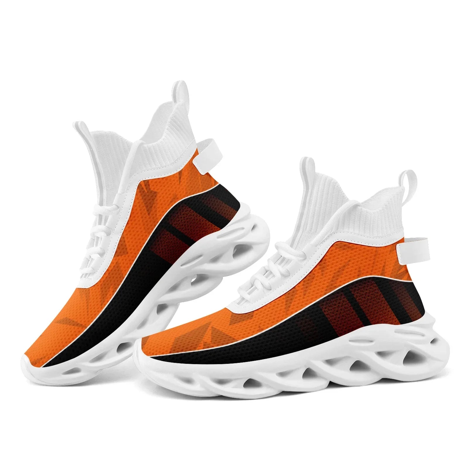 Custom Black Orange Maxsoul Shoes Personalized Sneaker FN029A-D020158-3 - Coolcustomize