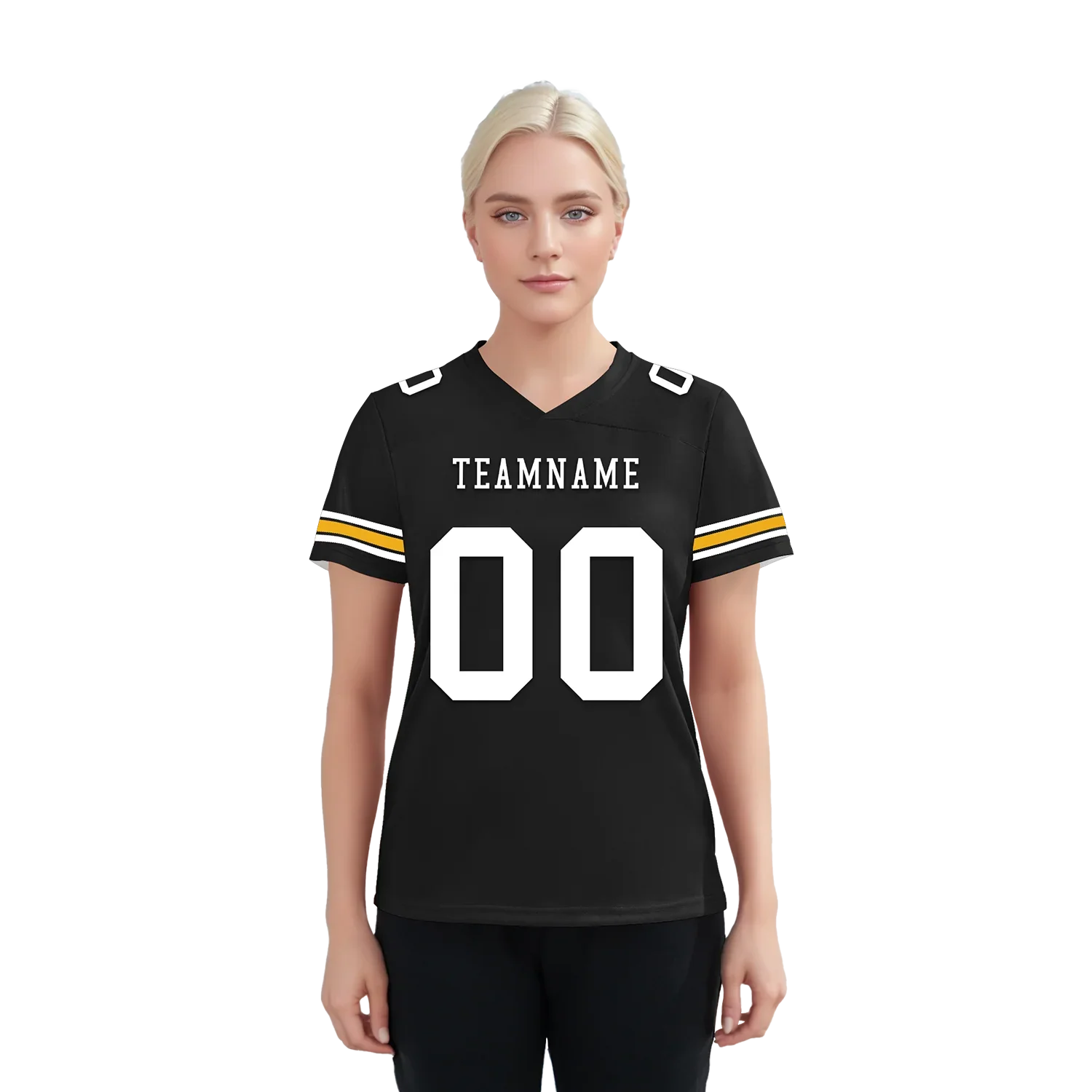 Custom Black Classic Style Personalized Authentic Football Jersey FBJ02-bd0a70a8 - Coolcustomize