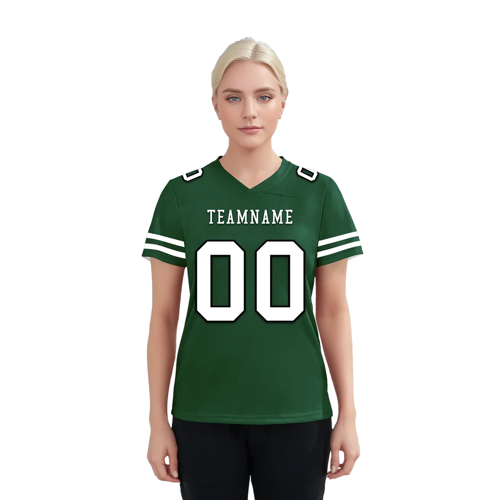 Custom Green Classic Style Personalized Authentic Football Jersey FBJ02-bd0a70a9 - Coolcustomize