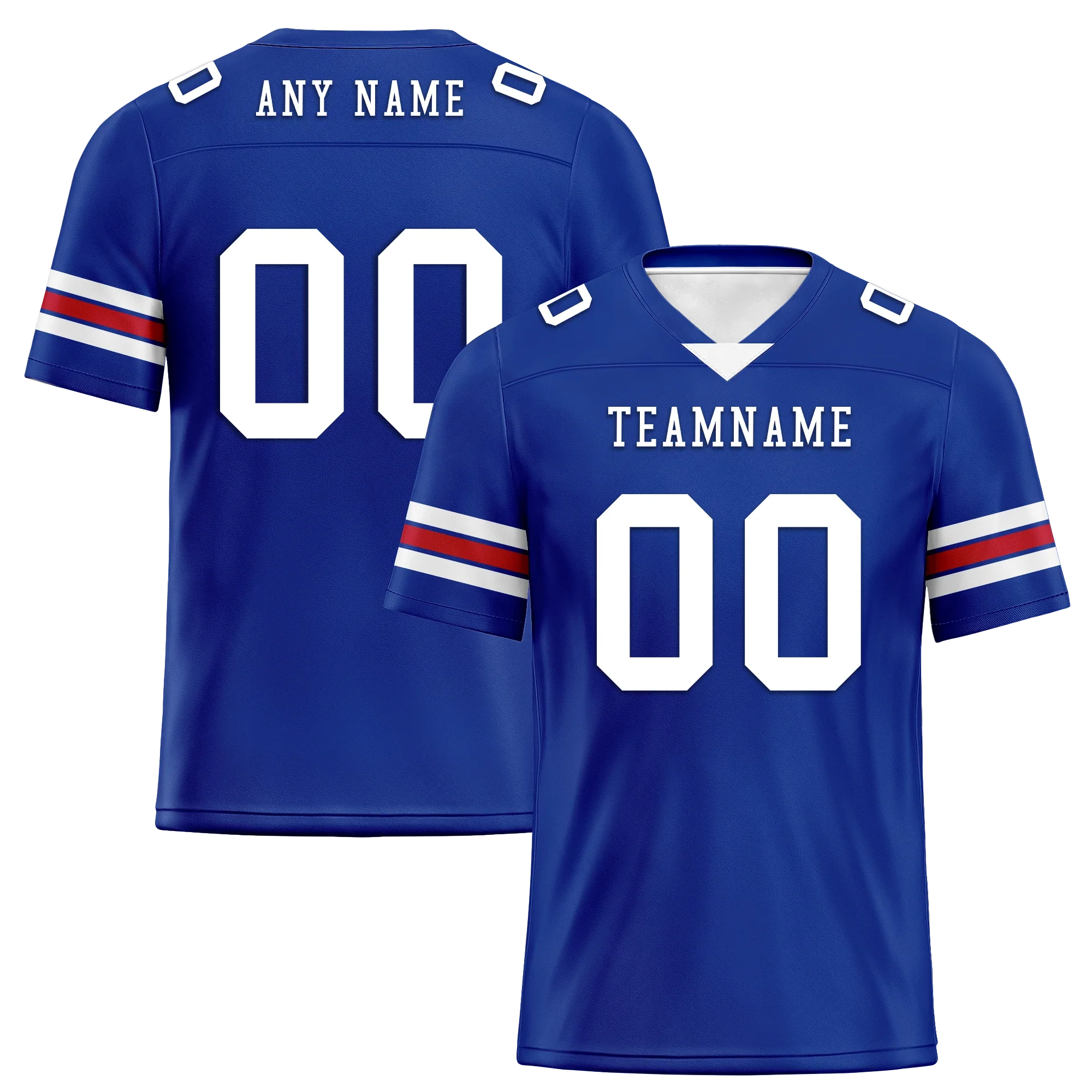 Custom Blue Classic Style Personalized Authentic Football Jersey FBJ02-bd0a70aa - Coolcustomize