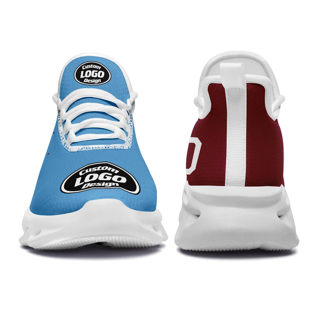 Custom Blue Red Jersey MaxSoul Shoes and Hat Combo Offer Personalized ZH-D0b009c-b - Coolcustomize
