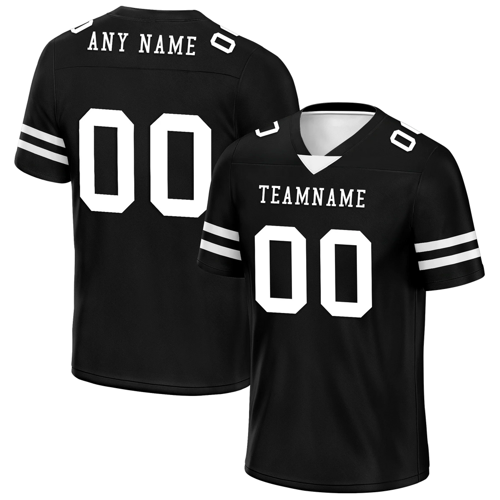 Custom Black Classic Style Personalized Authentic Football Jersey FBJ02-bd0a70bc - Coolcustomize
