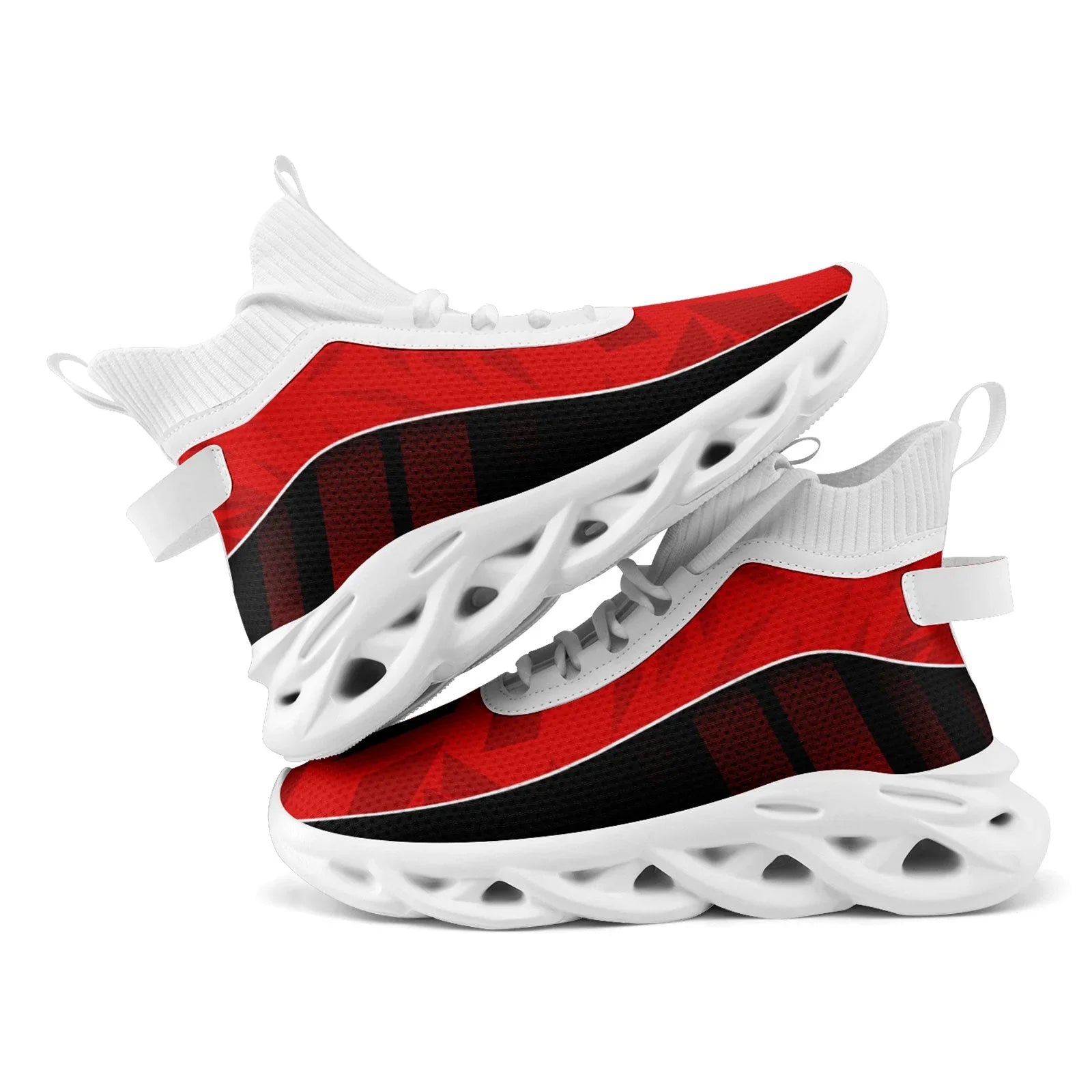 Custom Black Red Maxsoul Shoes Personalized Sneaker FN029A-D020158-2 - Coolcustomize