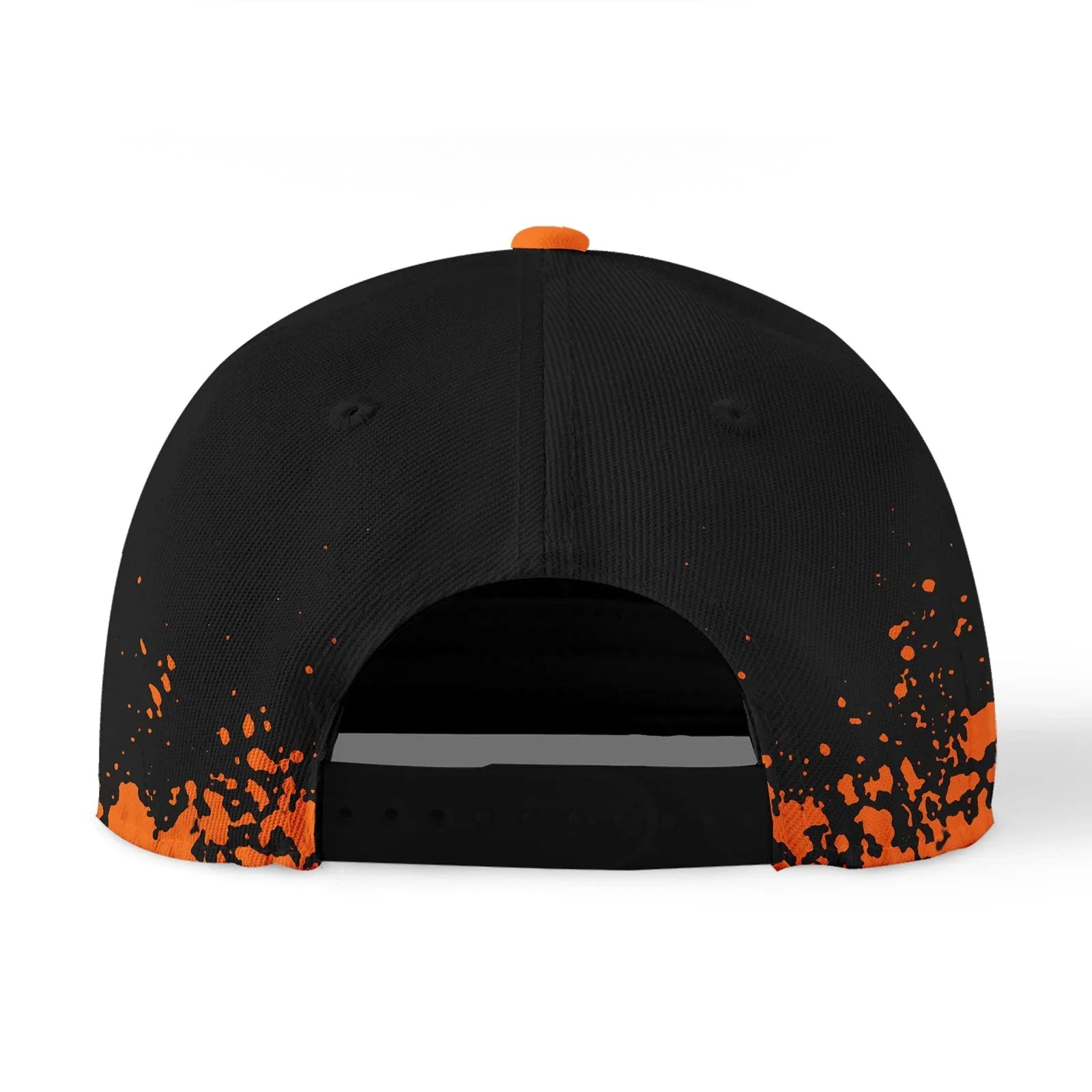 Custom Black Orange Hat Sport Design Cap Stitched Adjustable Personalized YW061-D020231-3 - Coolcustomize