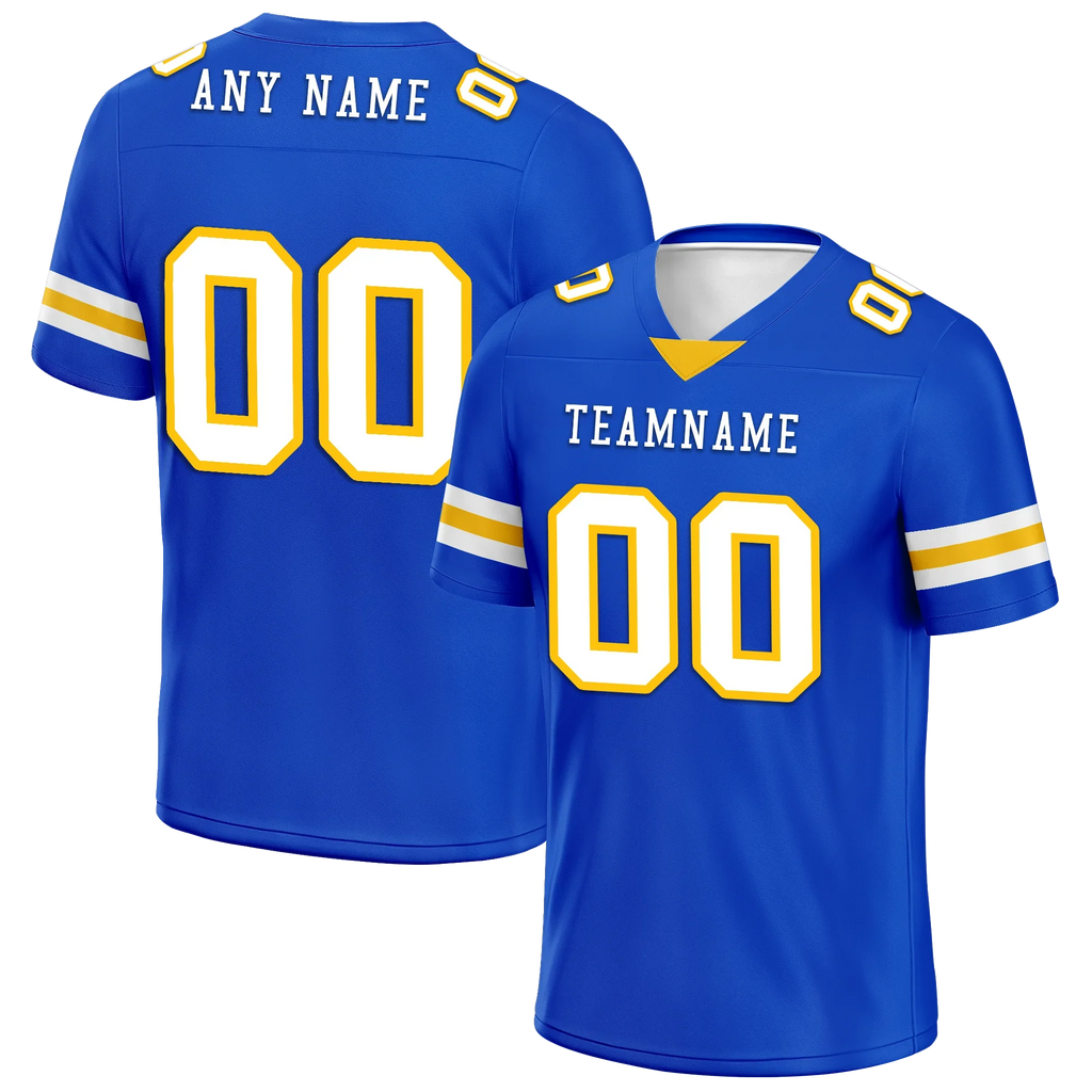 Custom Blue Classic Style Personalized Authentic Football Jersey FBJ02-bd0a70bb - Coolcustomize