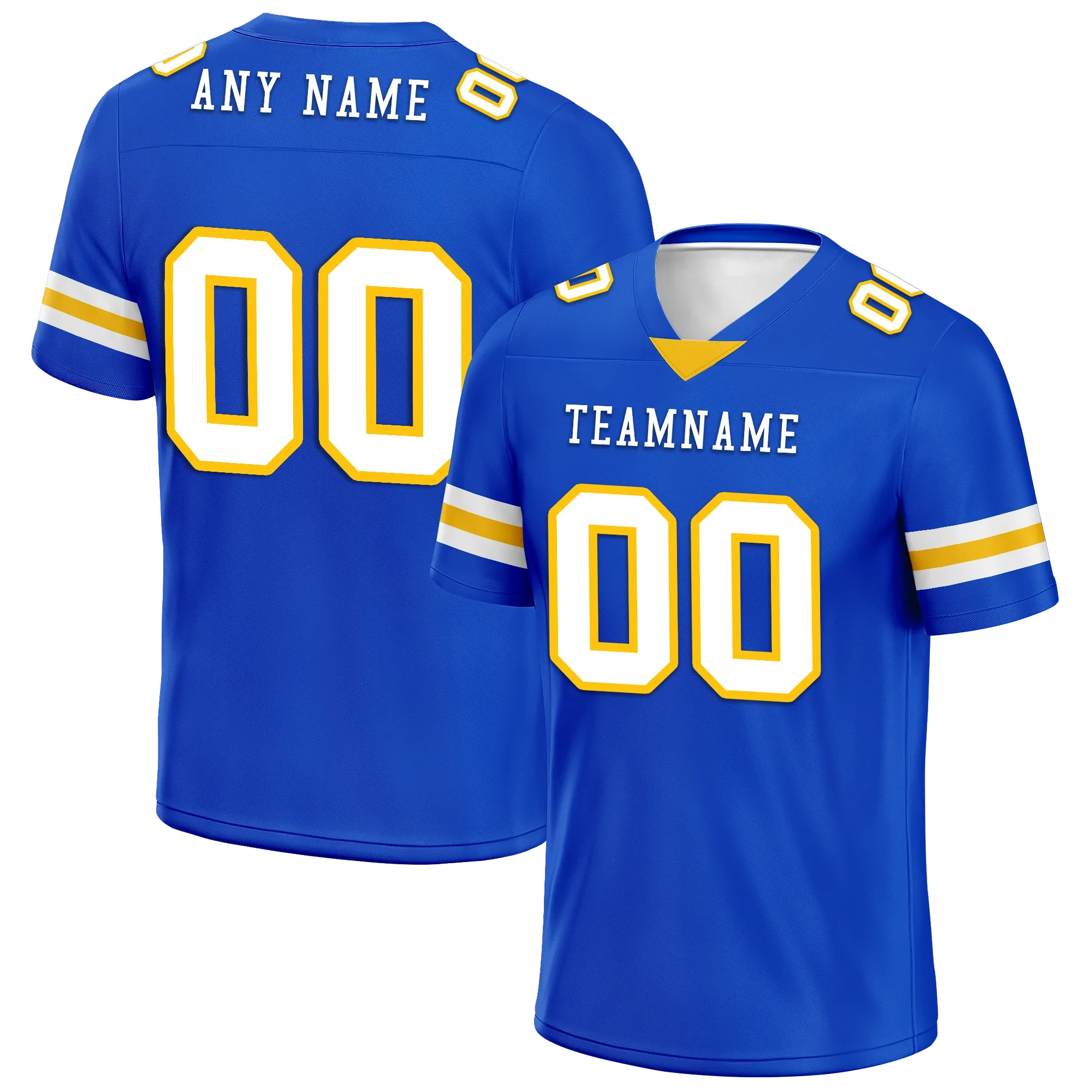 Custom Blue Classic Style Personalized Authentic Football Jersey FBJ02-bd0a70bb - Coolcustomize