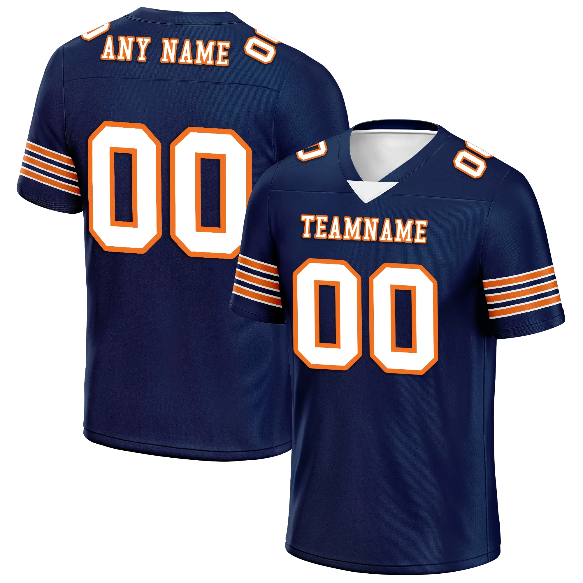 Custom Blue White Classic Style Personalized Authentic Football Jersey FBJ02-bd0a700d - Coolcustomize