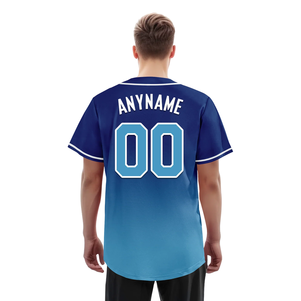 Custom Blue Fade Fashion Personalized Authentic Baseball Jersey BSBJ01-D0a70fd - Coolcustomize