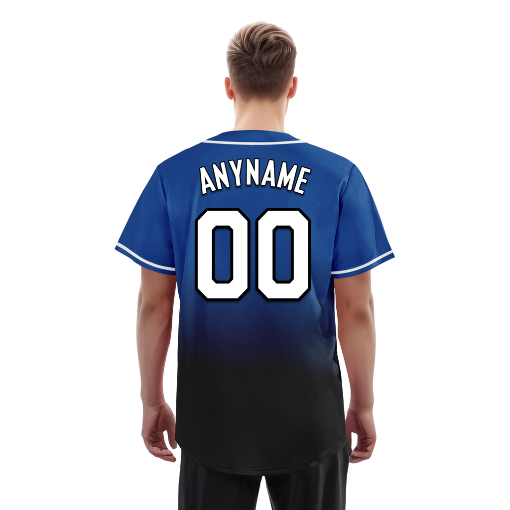 Custom Blue Black Fade Fashion Personalized Authentic Baseball Jersey BSBJ01-D0a70be - Coolcustomize